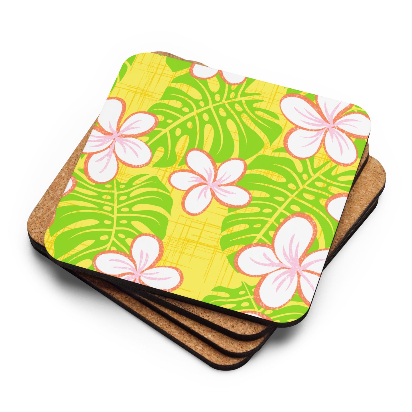 Garden's Edge Sunny June Cork-back coaster