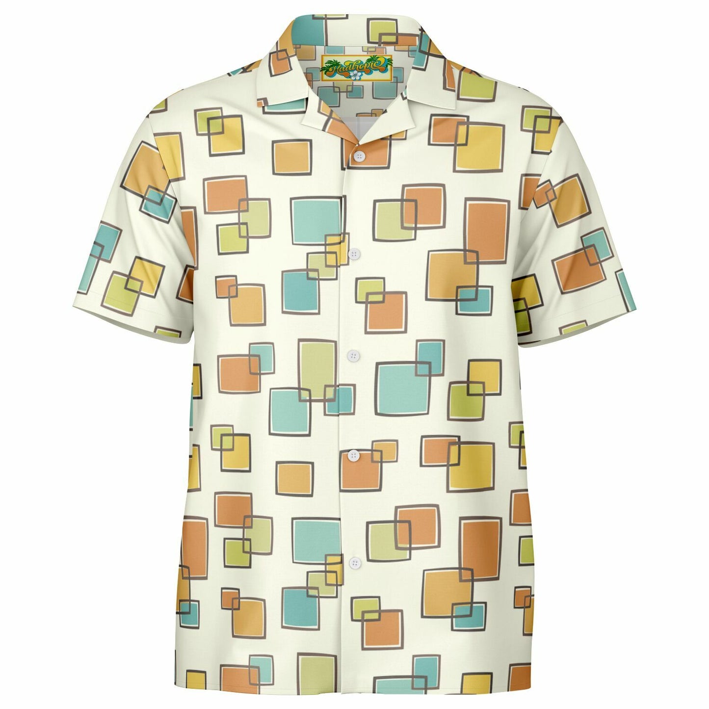 'Real Gone Square' Short Sleeve Button-Down Shirt