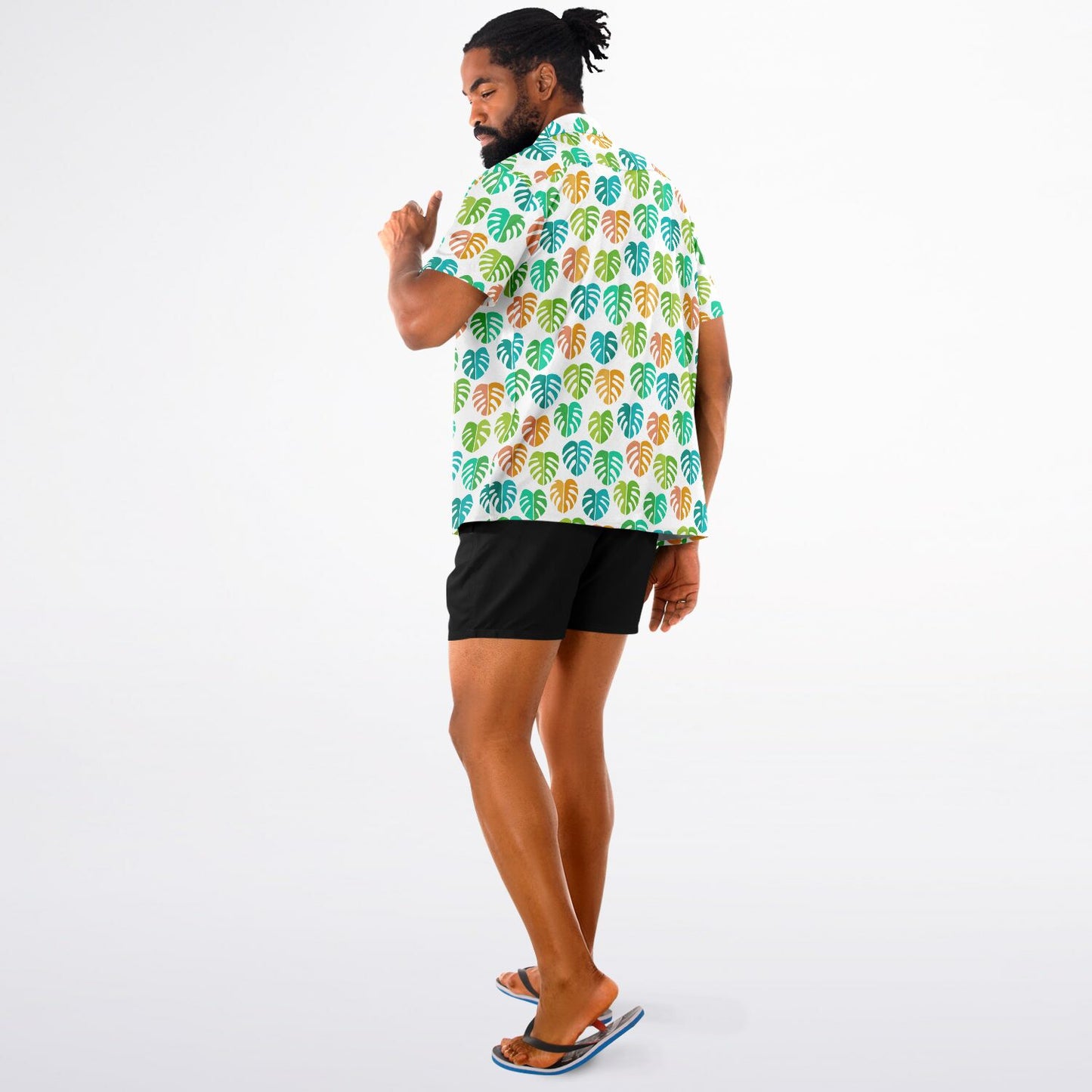 'Delicious Monsters' Short Sleeve Button-Down Shirt