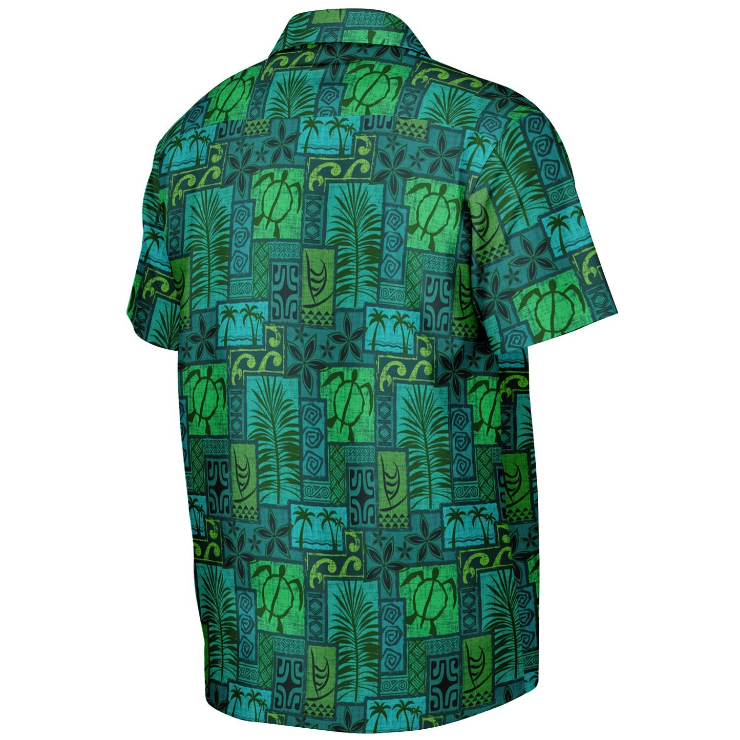 Moku Malihini Green Forest Short Sleeve Button-Down Shirt - AOP