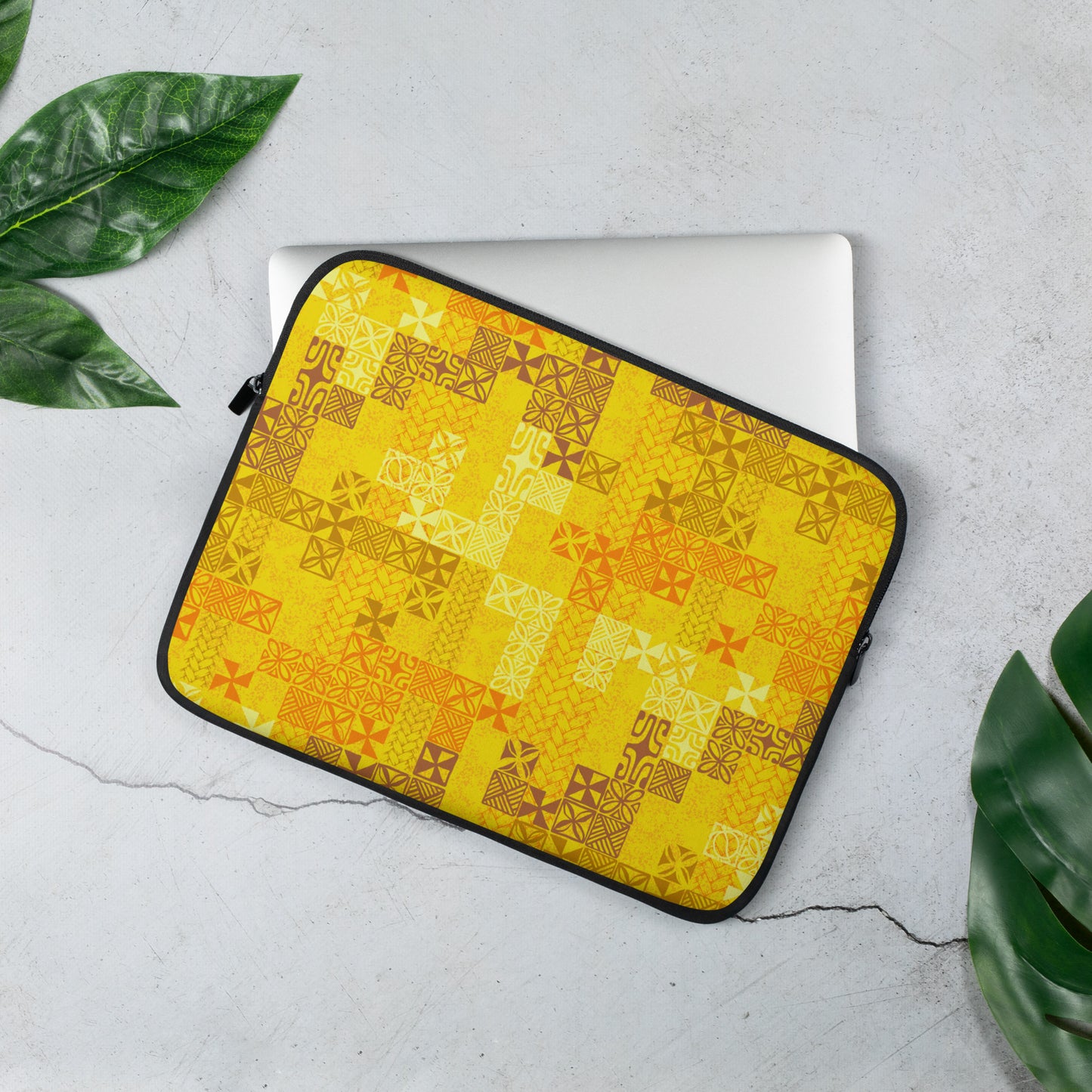 Tapa Tuesday Yellow Laptop Sleeve