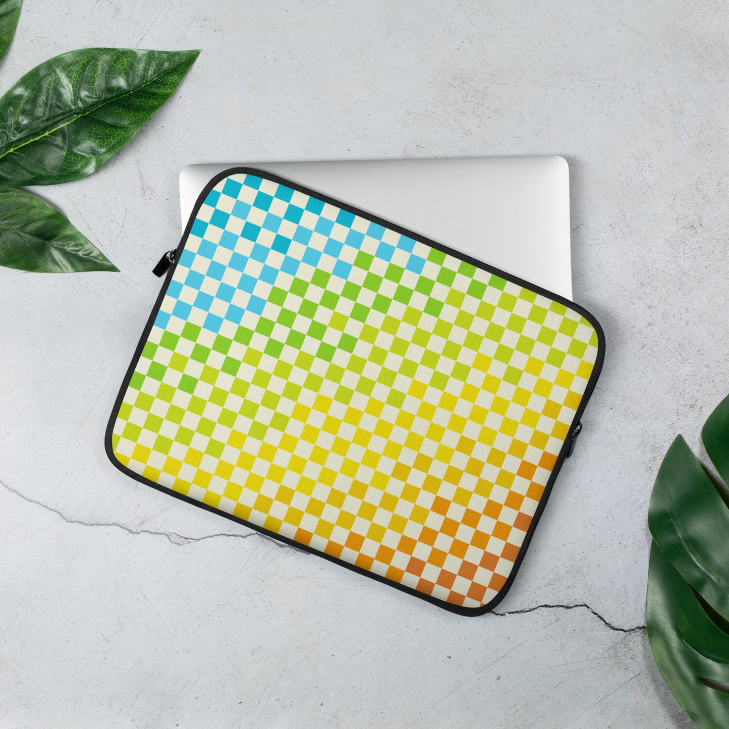 Warm & Cool Check Laptop Sleeve
