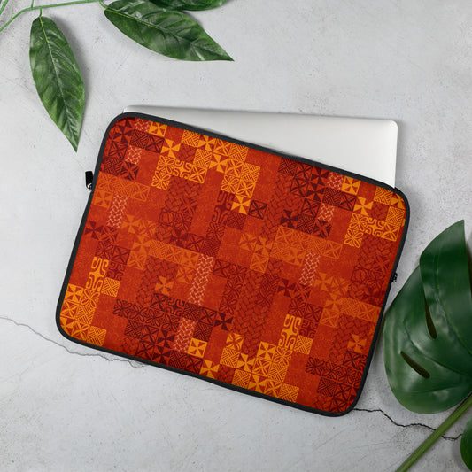 Tapa Tuesday Red Laptop Sleeve