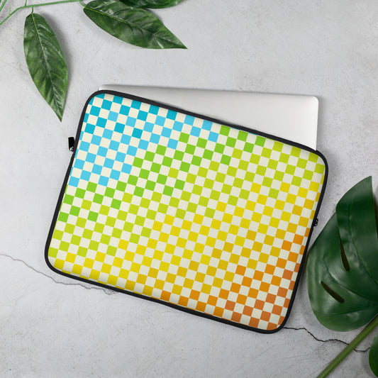 Warm & Cool Check Laptop Sleeve