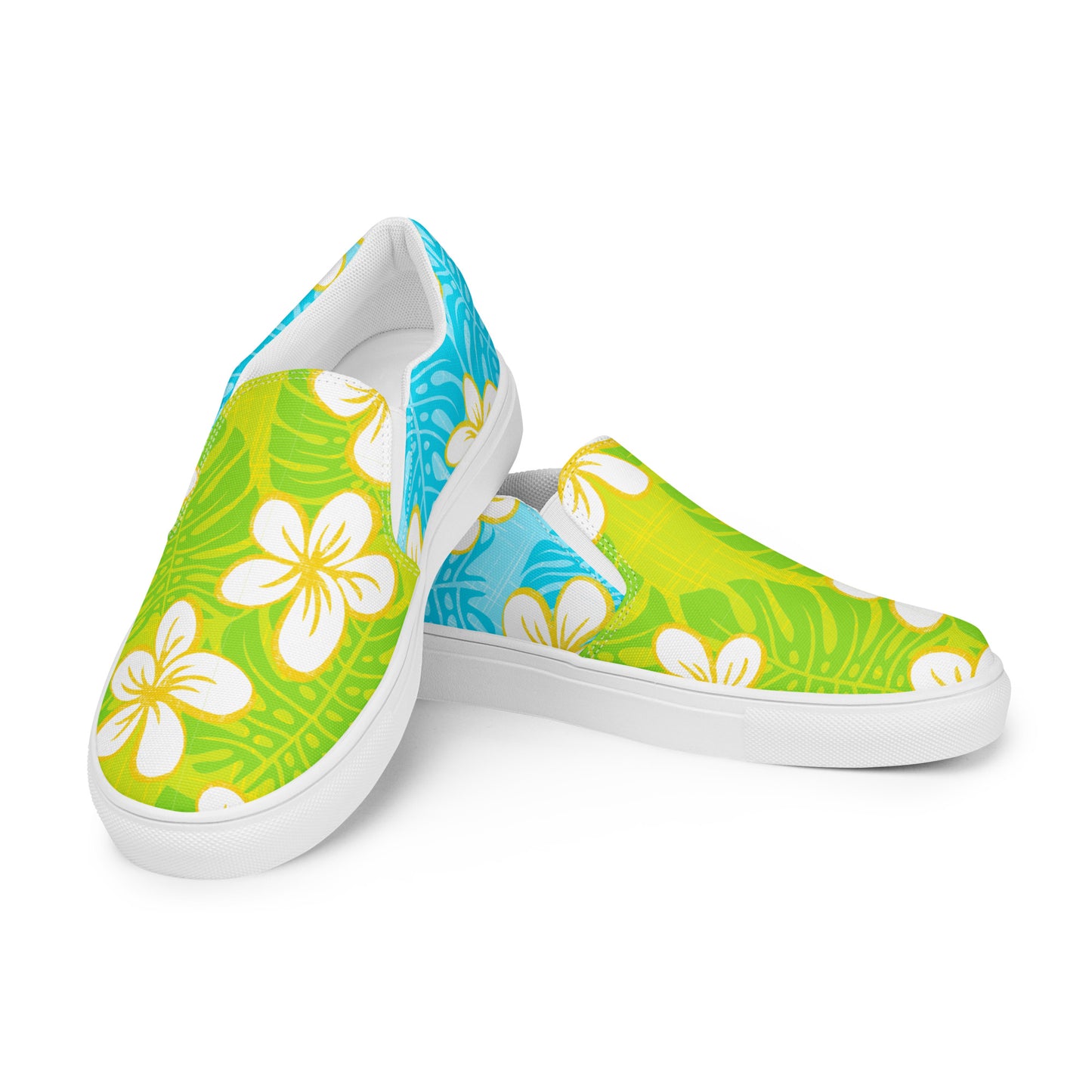 Sweet Summer Garden Men’s slip-on canvas shoes