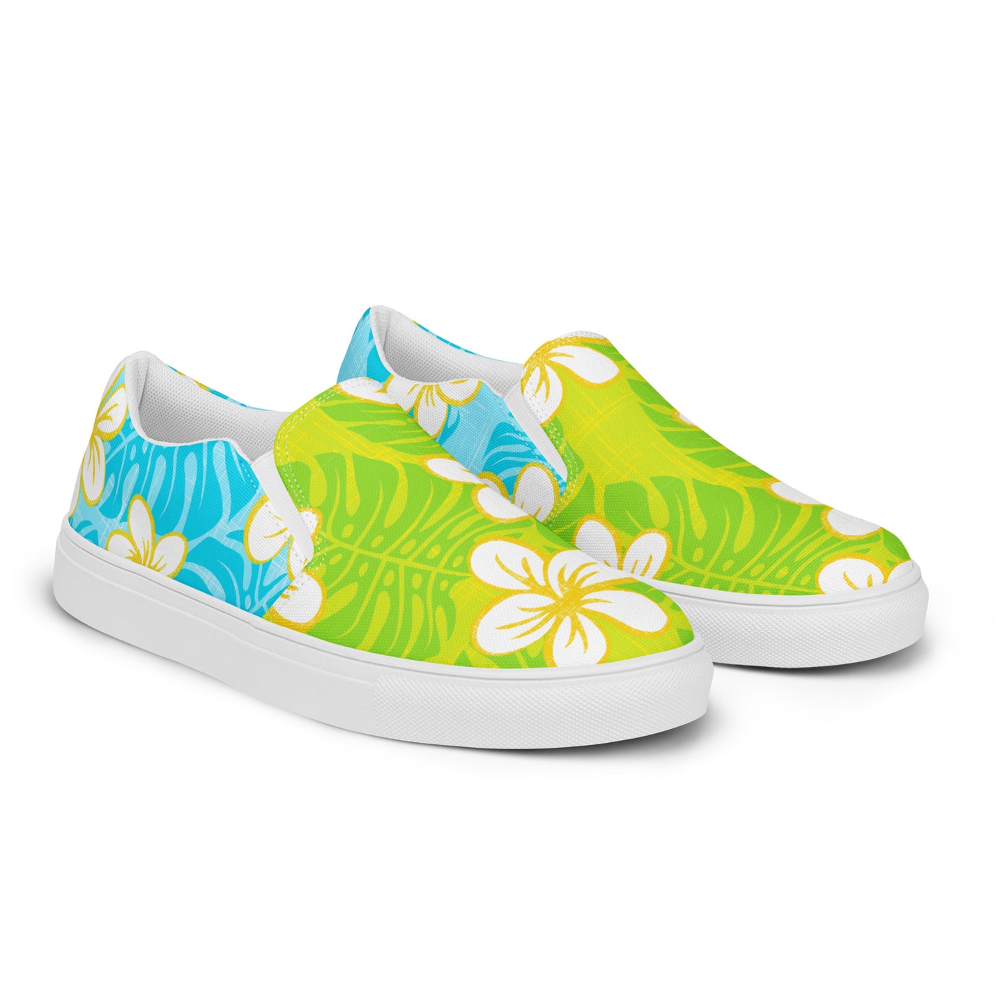Sweet Summer Garden Men’s slip-on canvas shoes