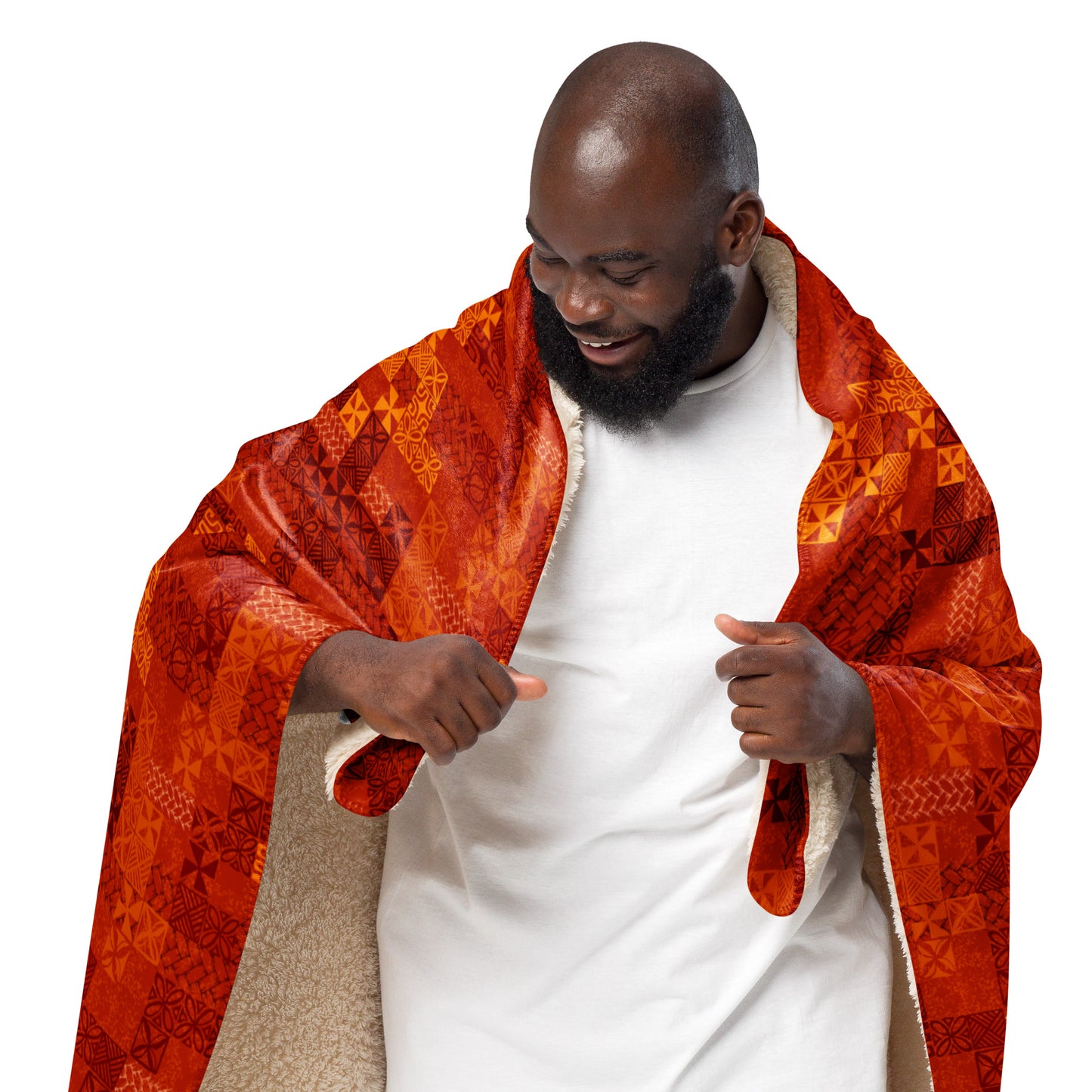 Tapa Tuesday Red Sherpa blanket