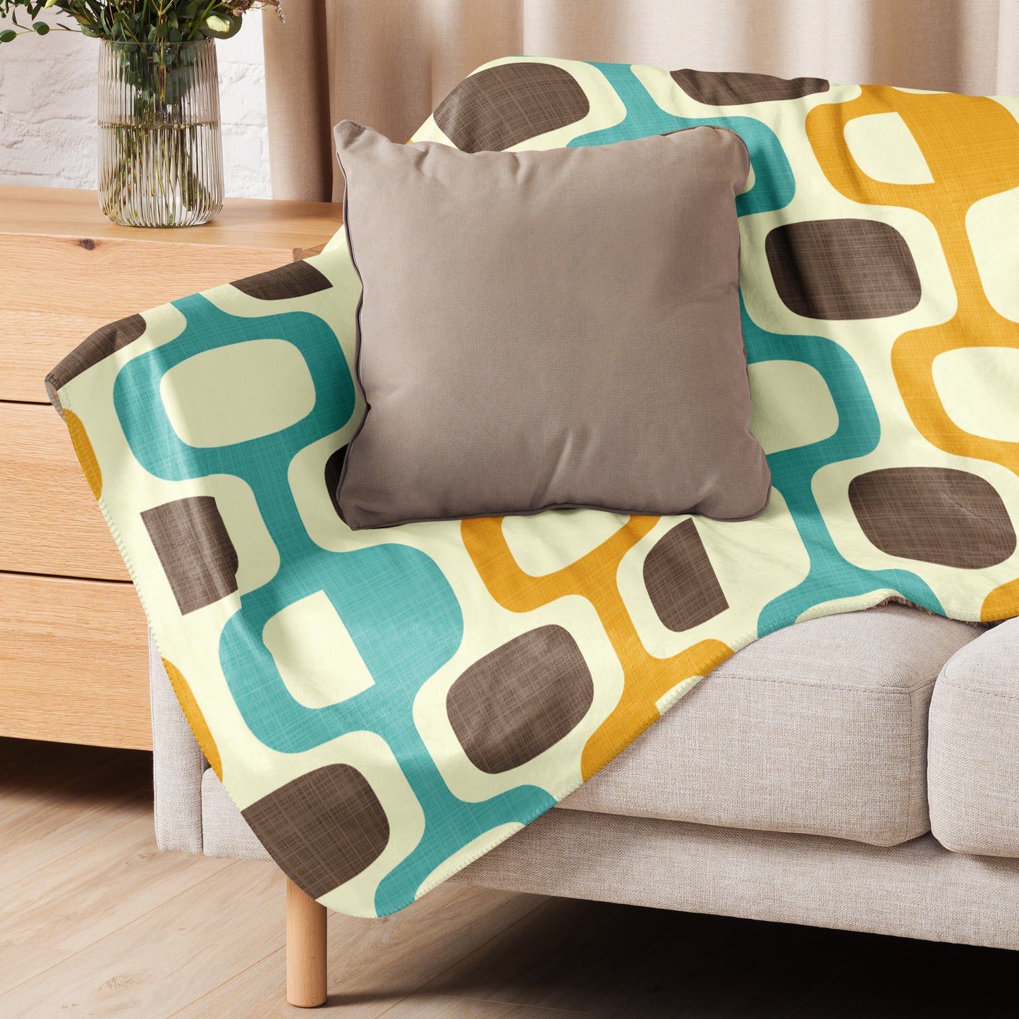 Palm Springs Coffee Break Sherpa blanket