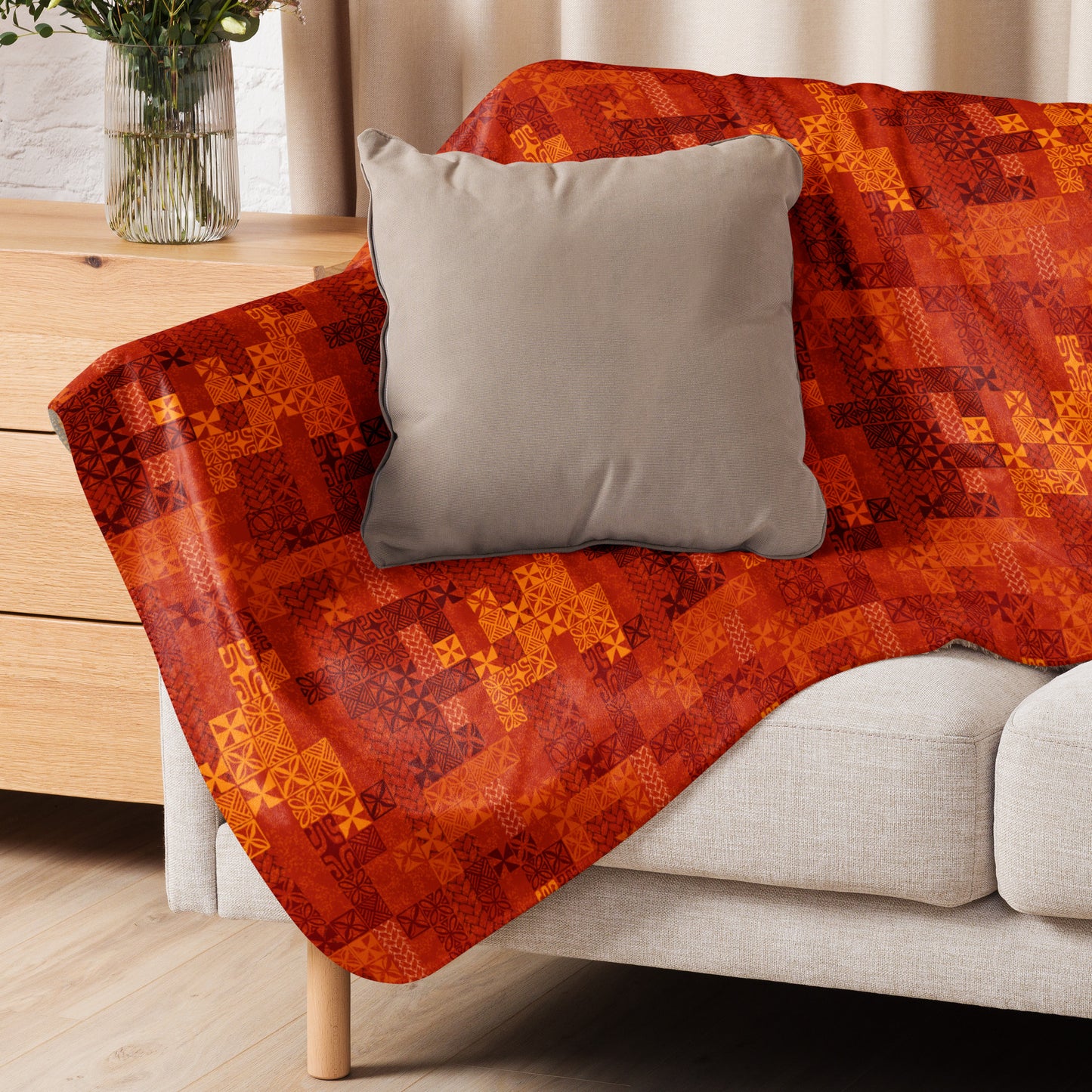 Tapa Tuesday Red Sherpa blanket