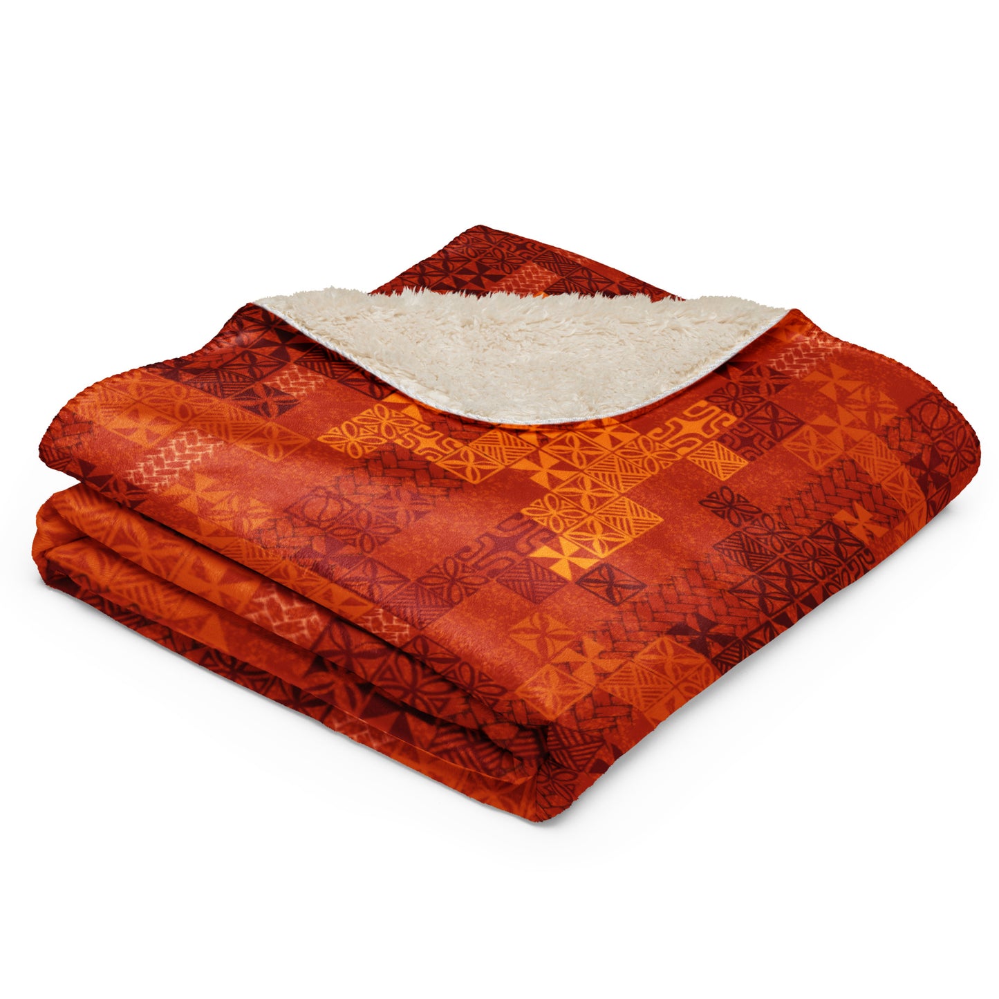 Tapa Tuesday Red Sherpa blanket