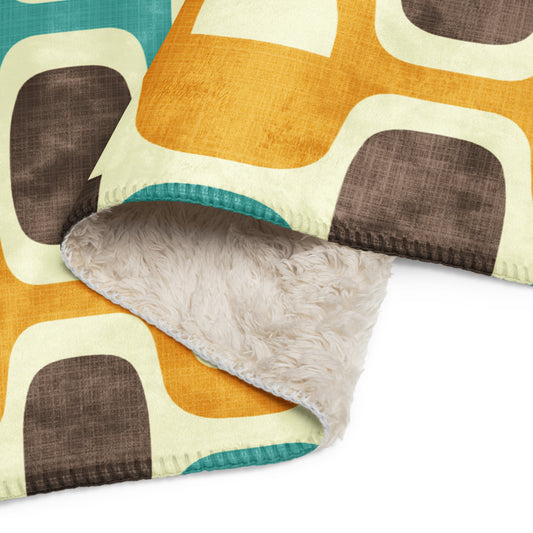 Palm Springs Coffee Break Sherpa blanket