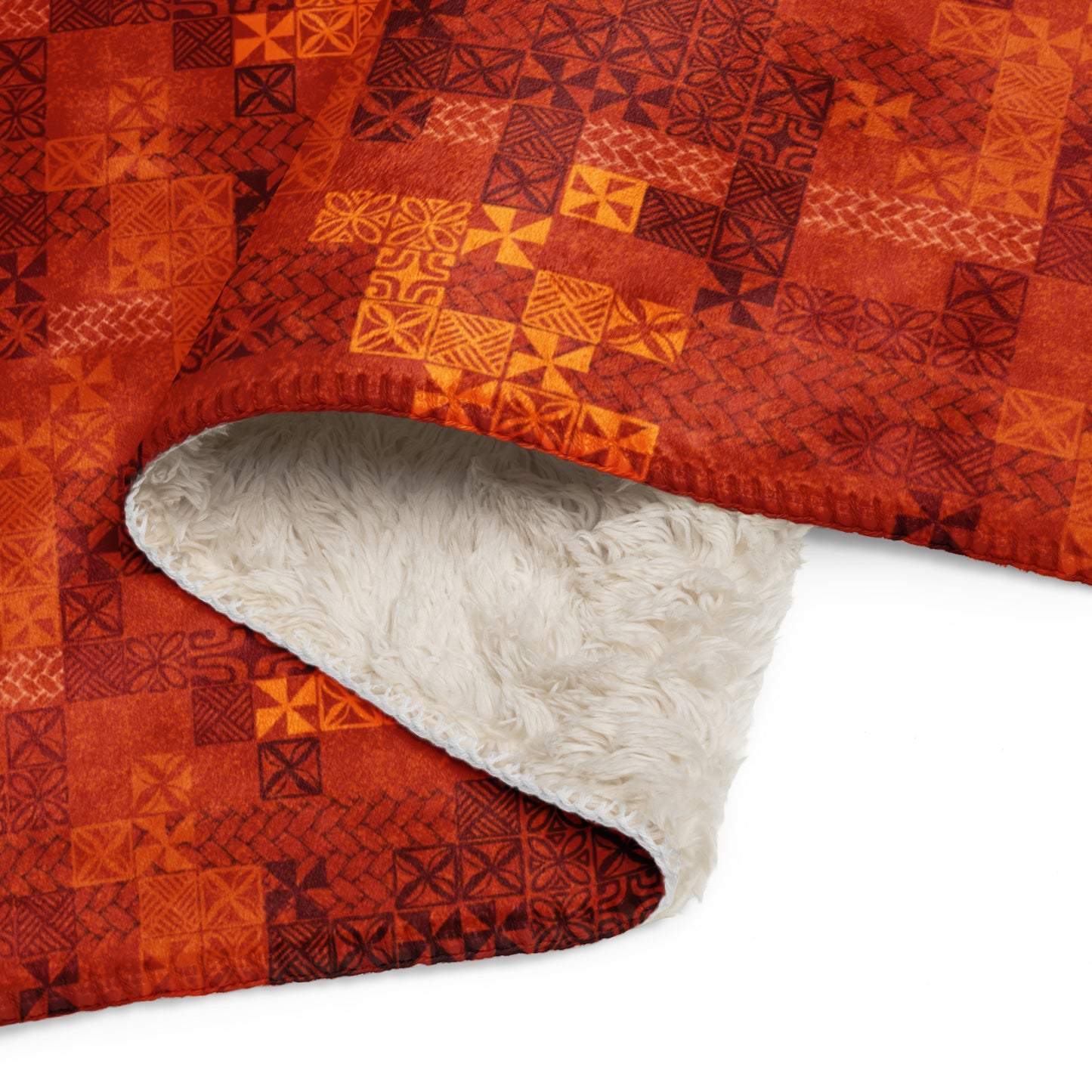 Tapa Tuesday Red Sherpa blanket