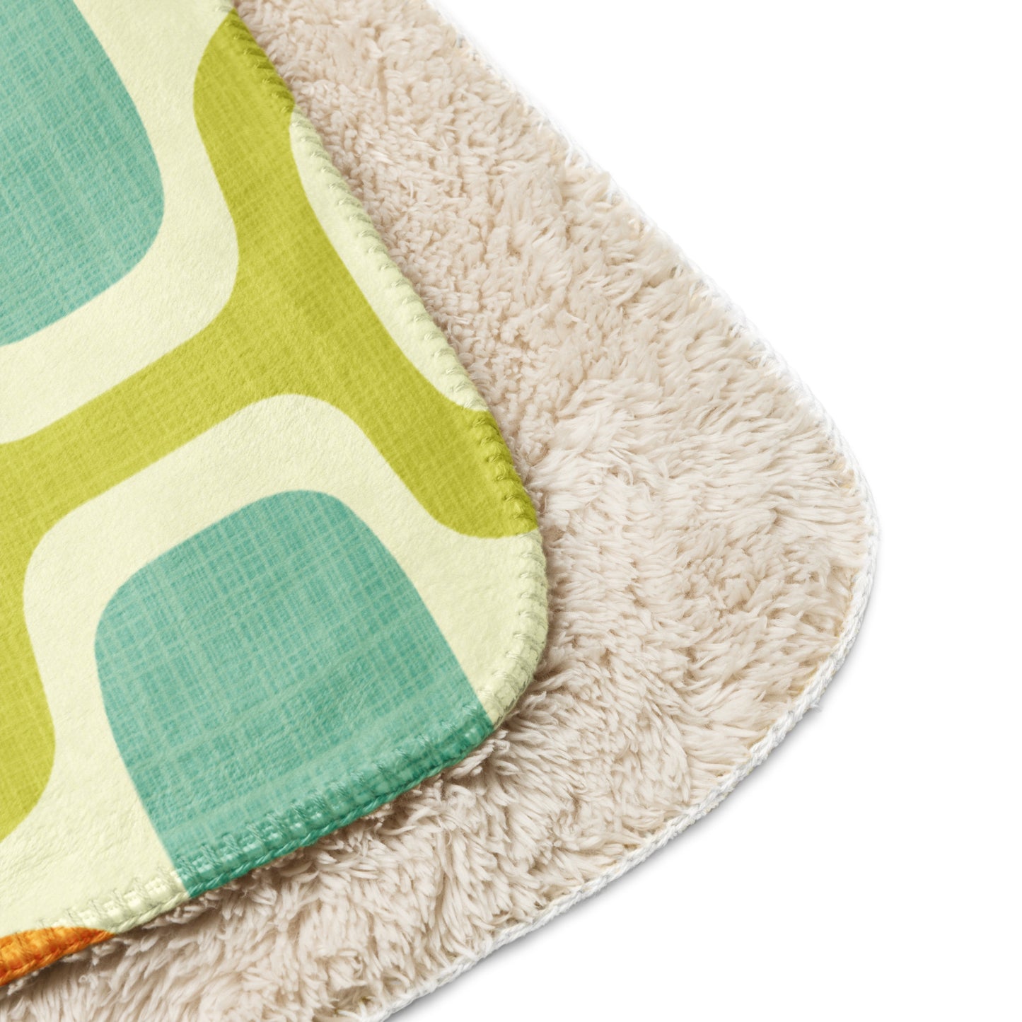 Tangerine Kiwi Caruso Sherpa blanket