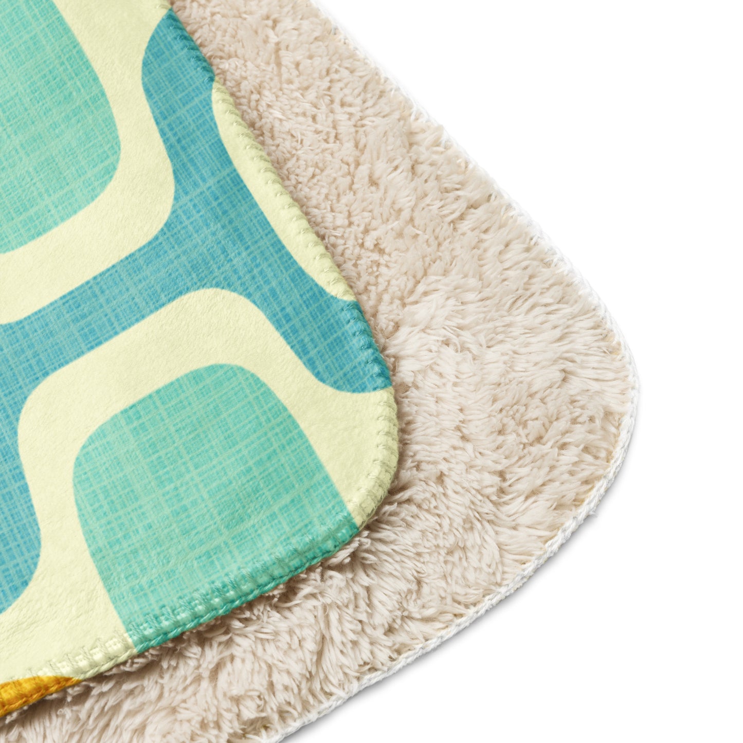 Marigold Lagoon Sherpa blanket
