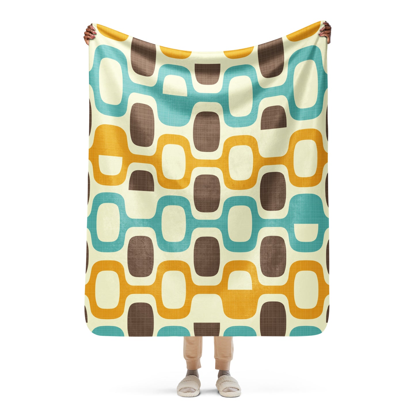 Palm Springs Coffee Break Sherpa blanket