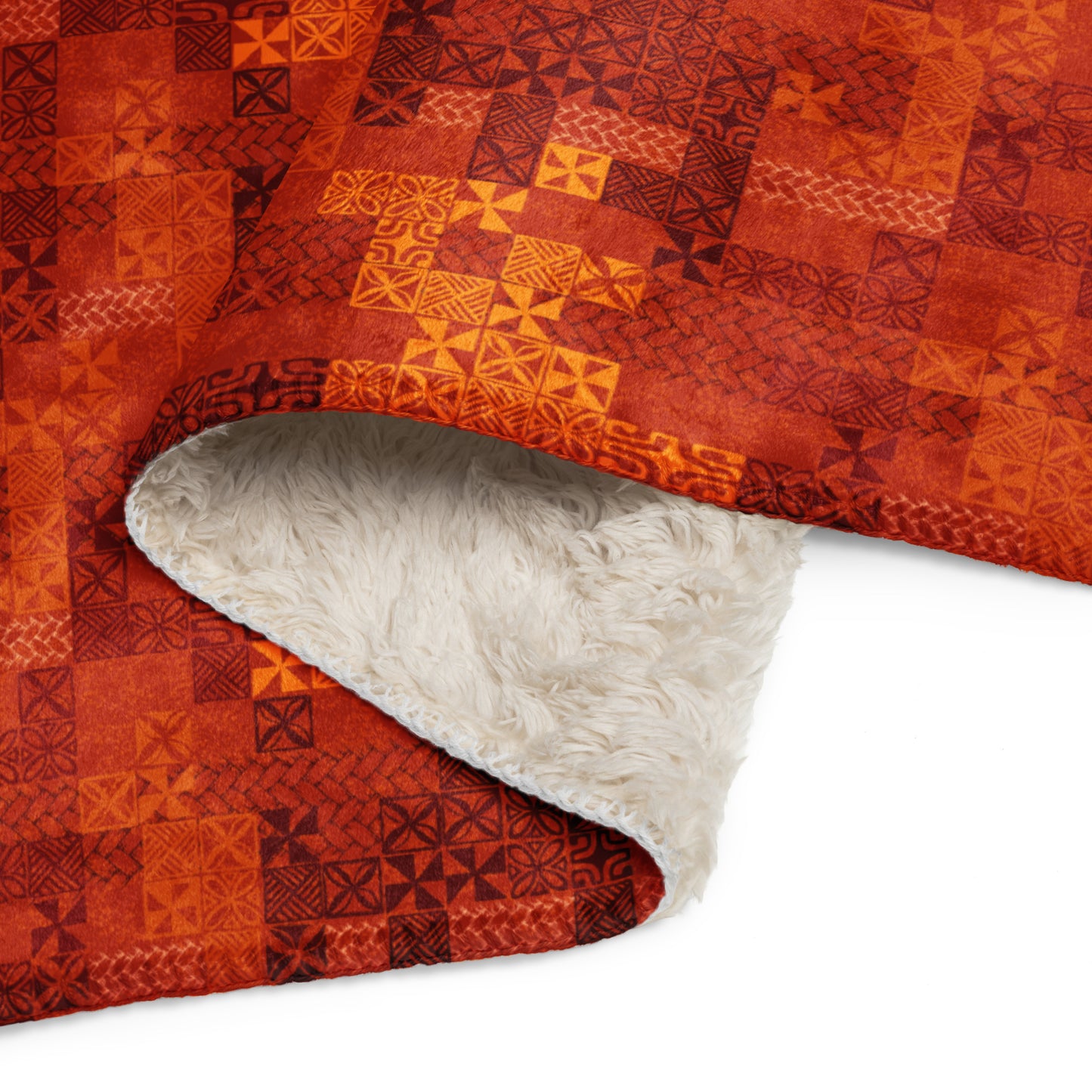 Tapa Tuesday Red Sherpa blanket