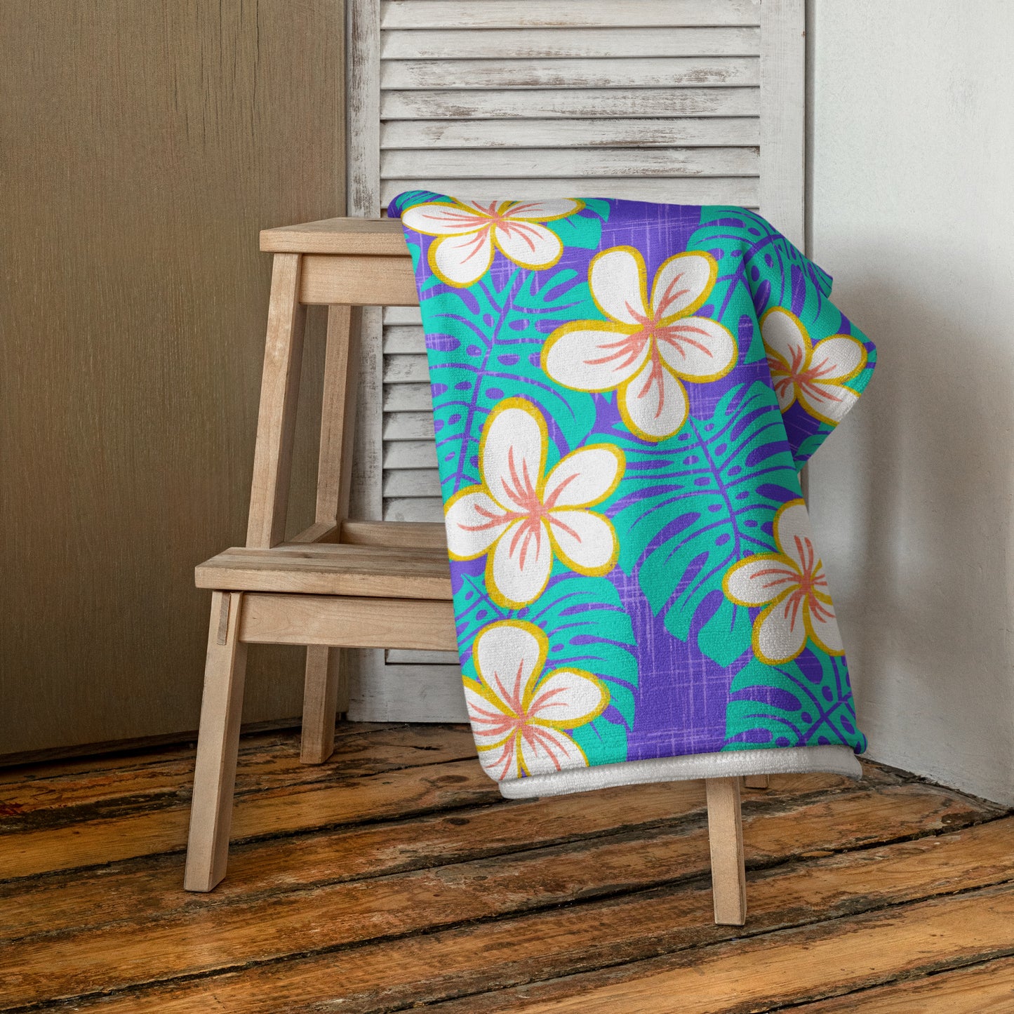 Ube Blue Garden Towel