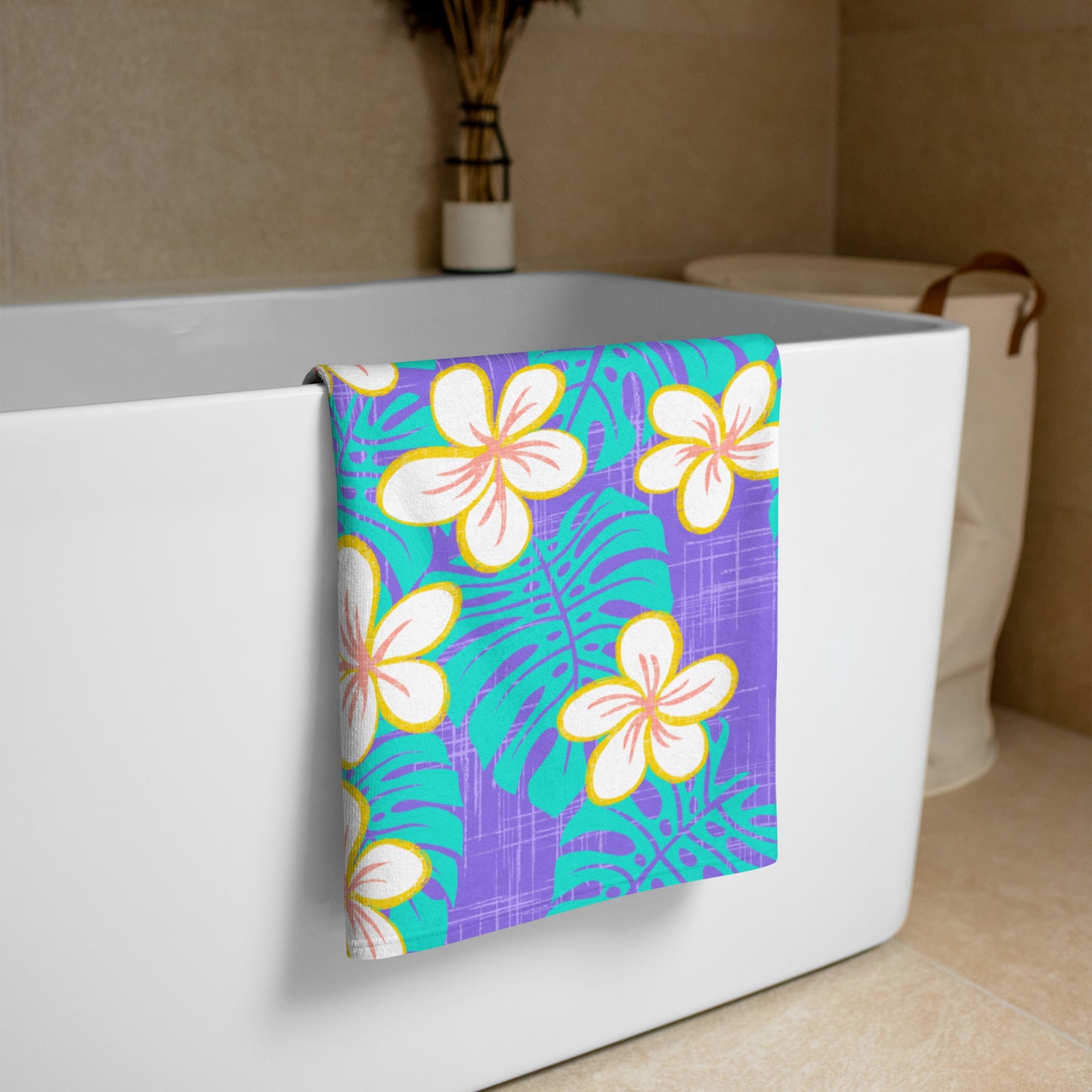 Ube Blue Garden Towel