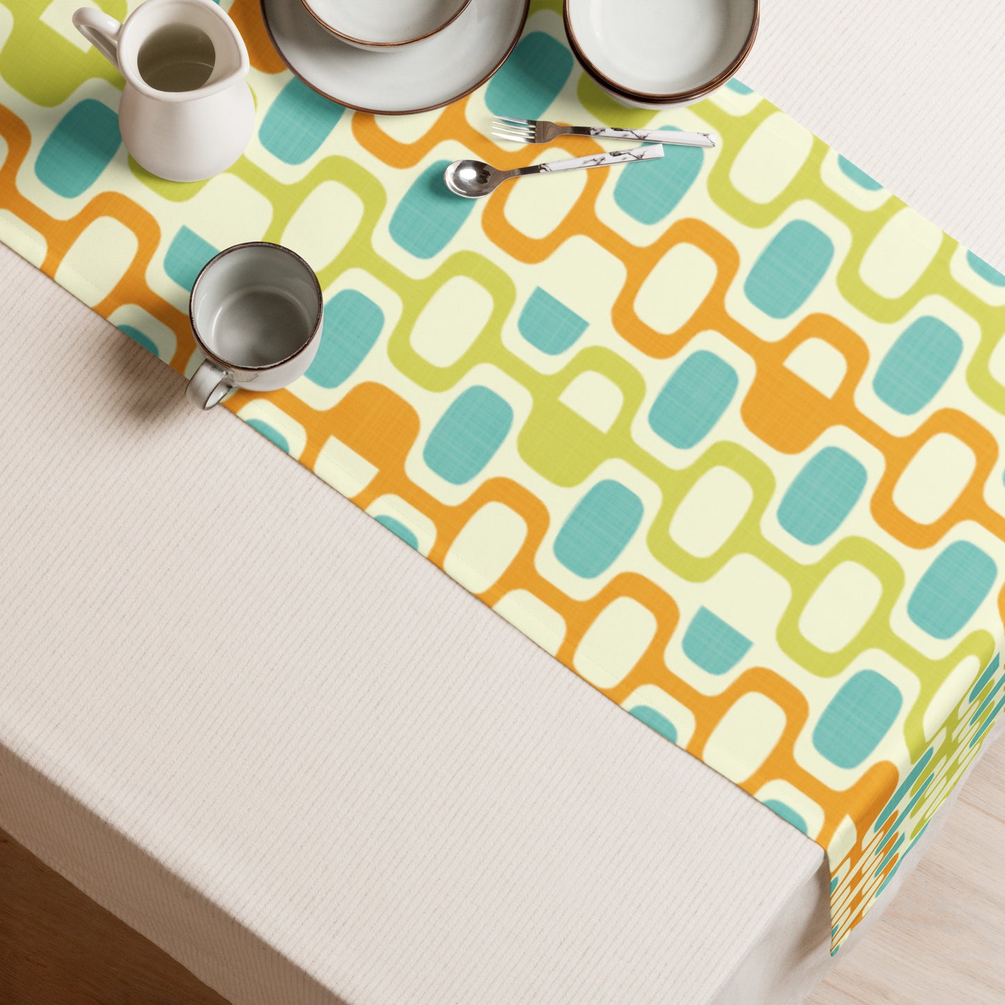 Tangerine Kiwi Caruso Table runner