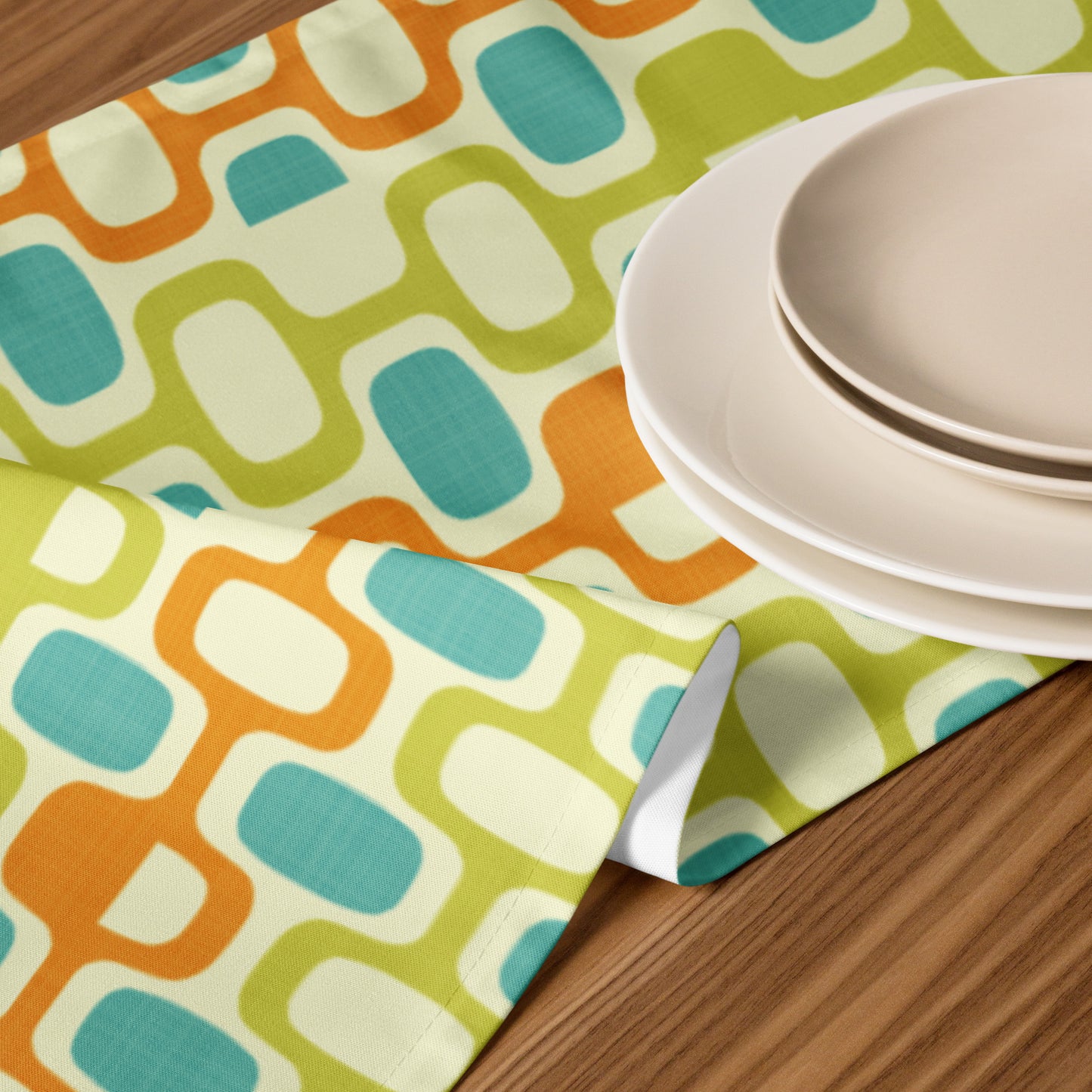 Tangerine Kiwi Caruso Table runner