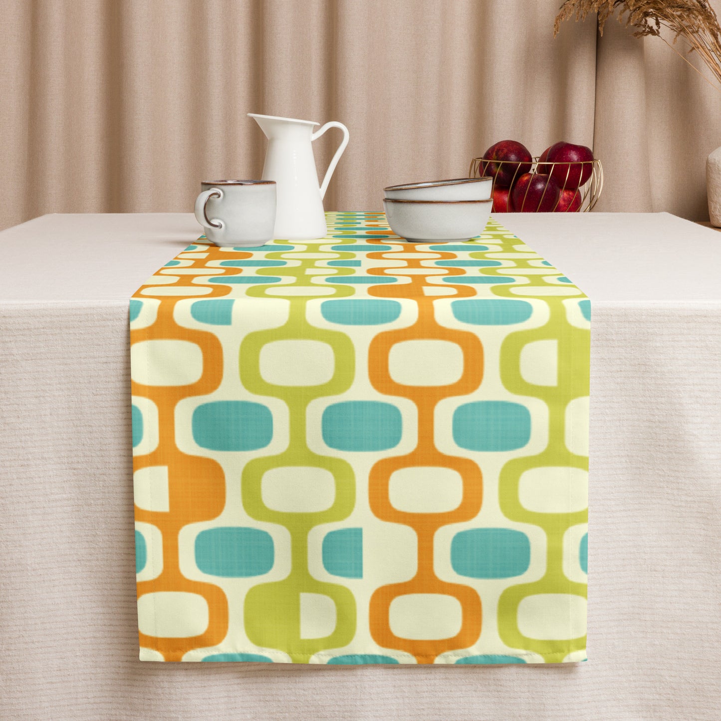 Tangerine Kiwi Caruso Table runner