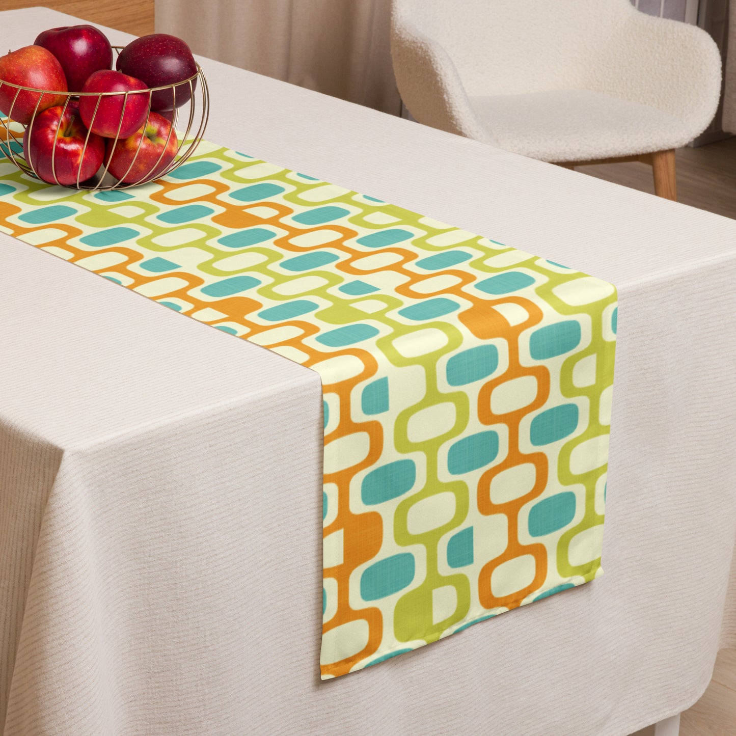 Tangerine Kiwi Caruso Table runner