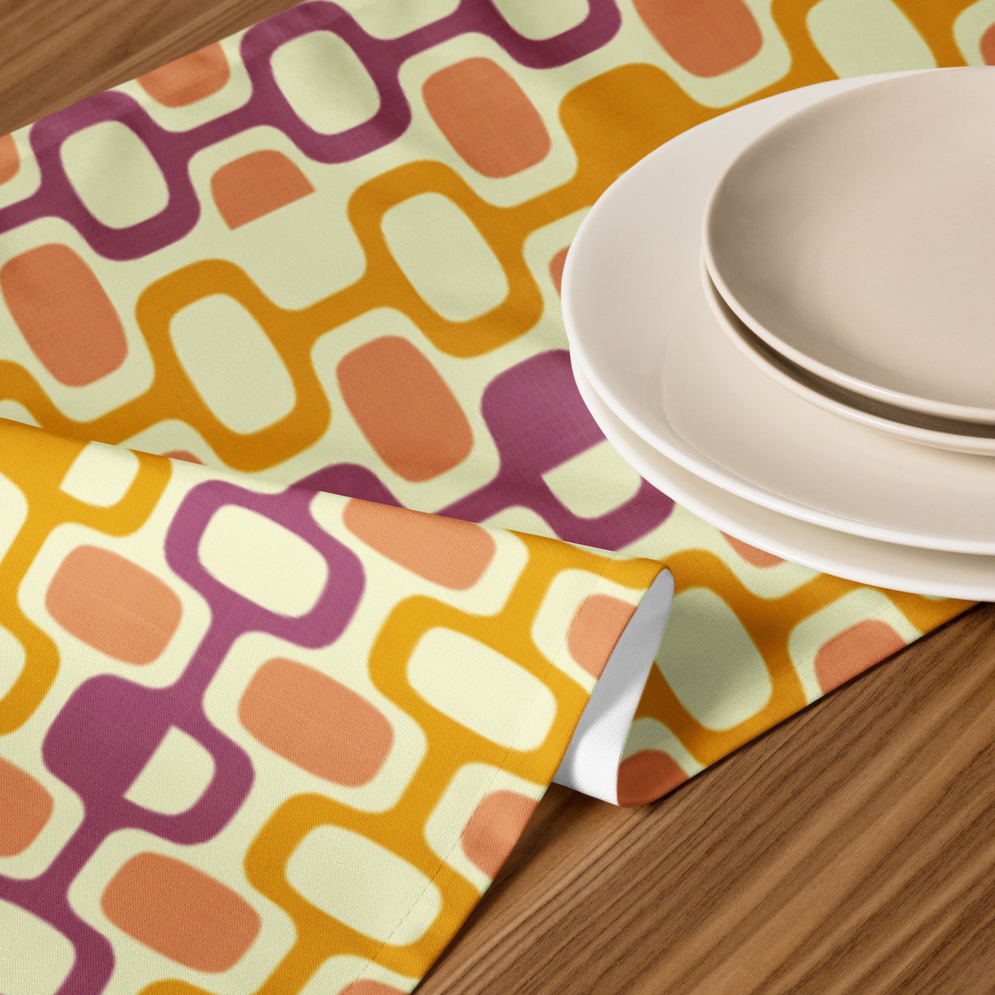 Peach Berry Marigold Table runner