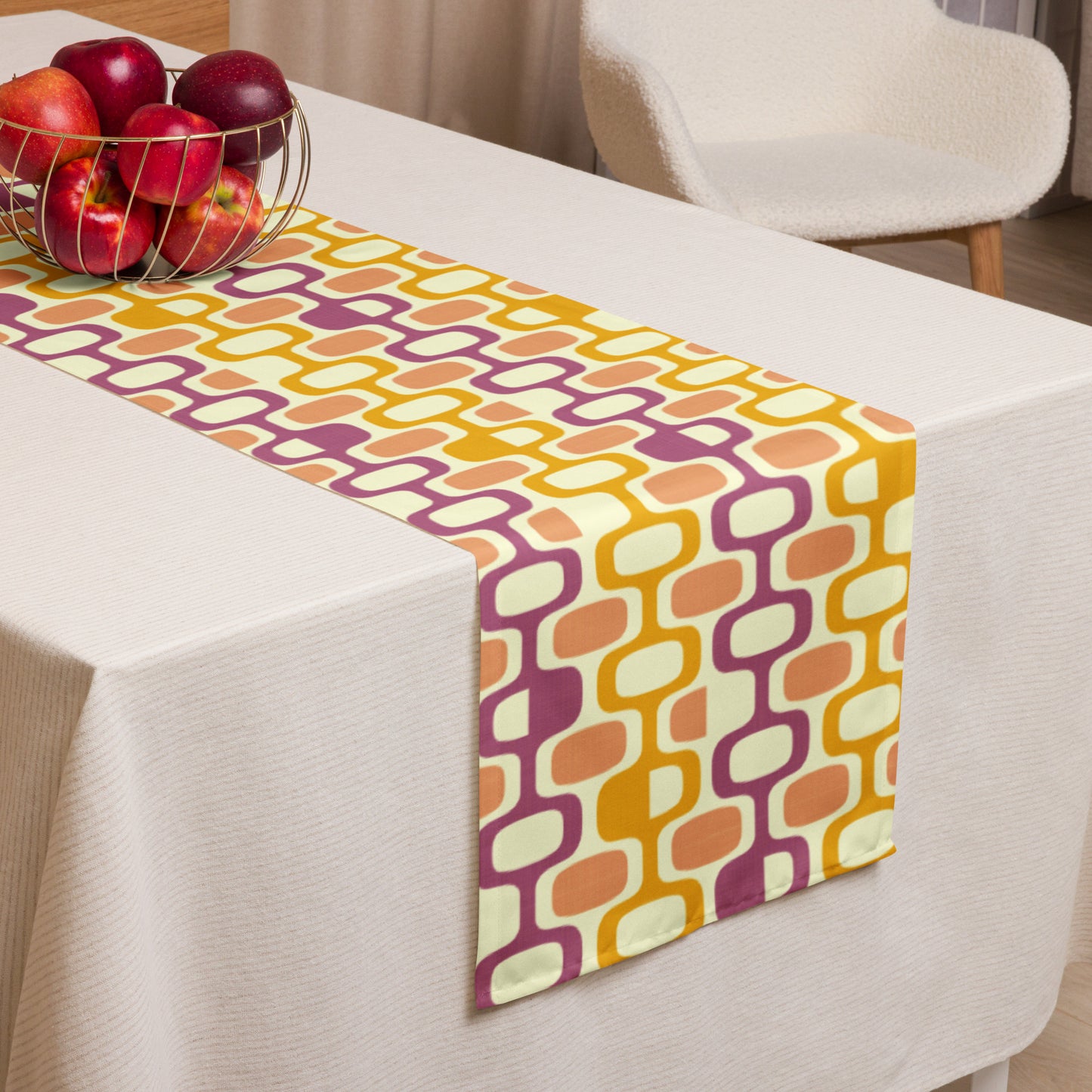 Peach Berry Marigold Table runner