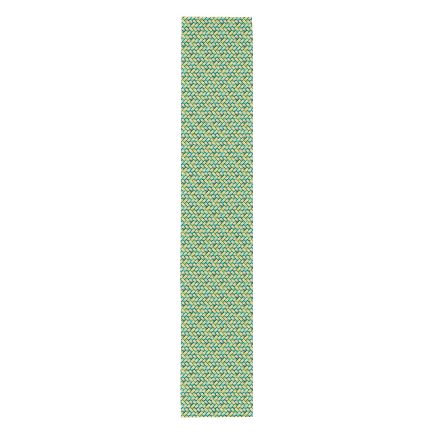 Green Palm Weave Table runner