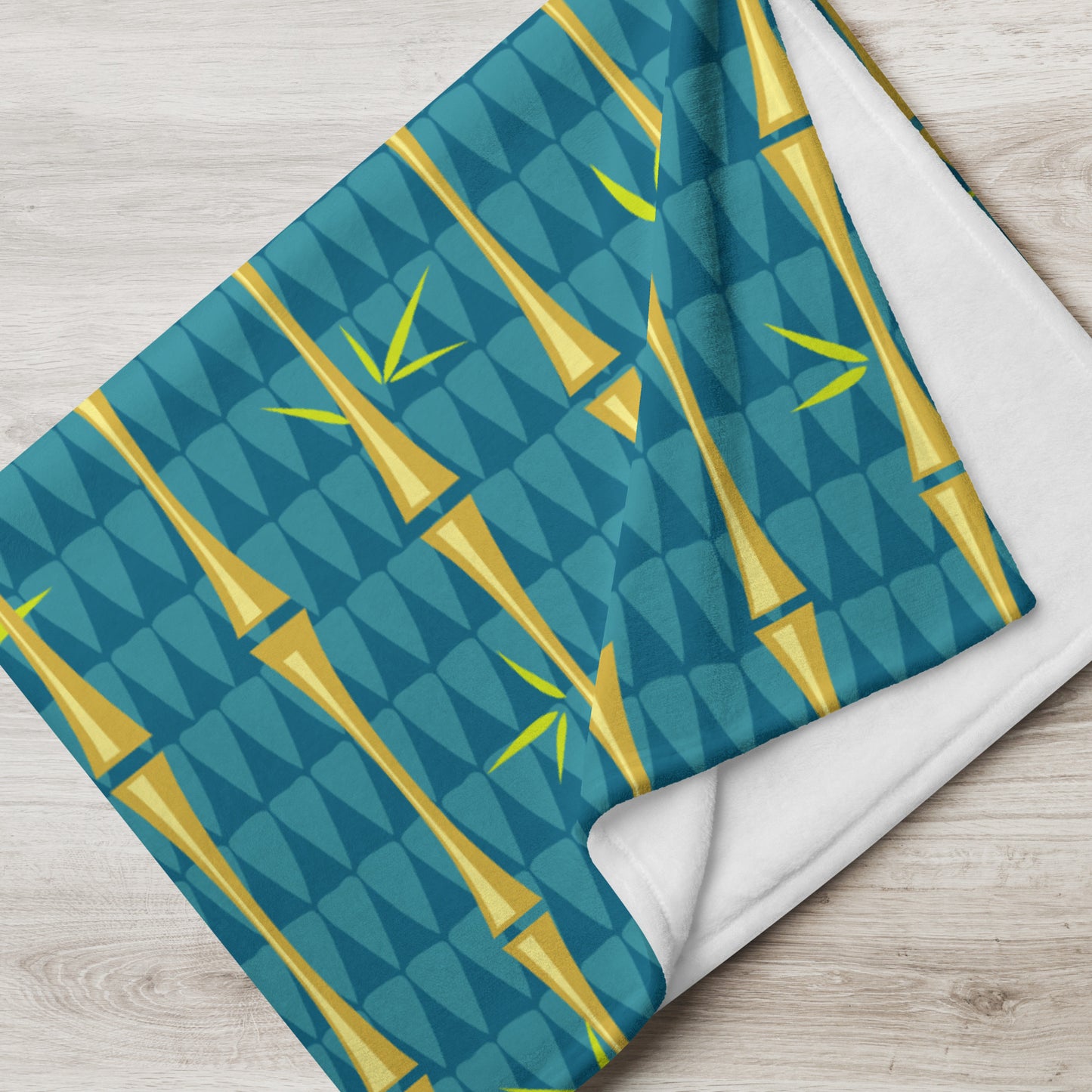 Bamboo Moderne Ocean Fade Throw Blanket