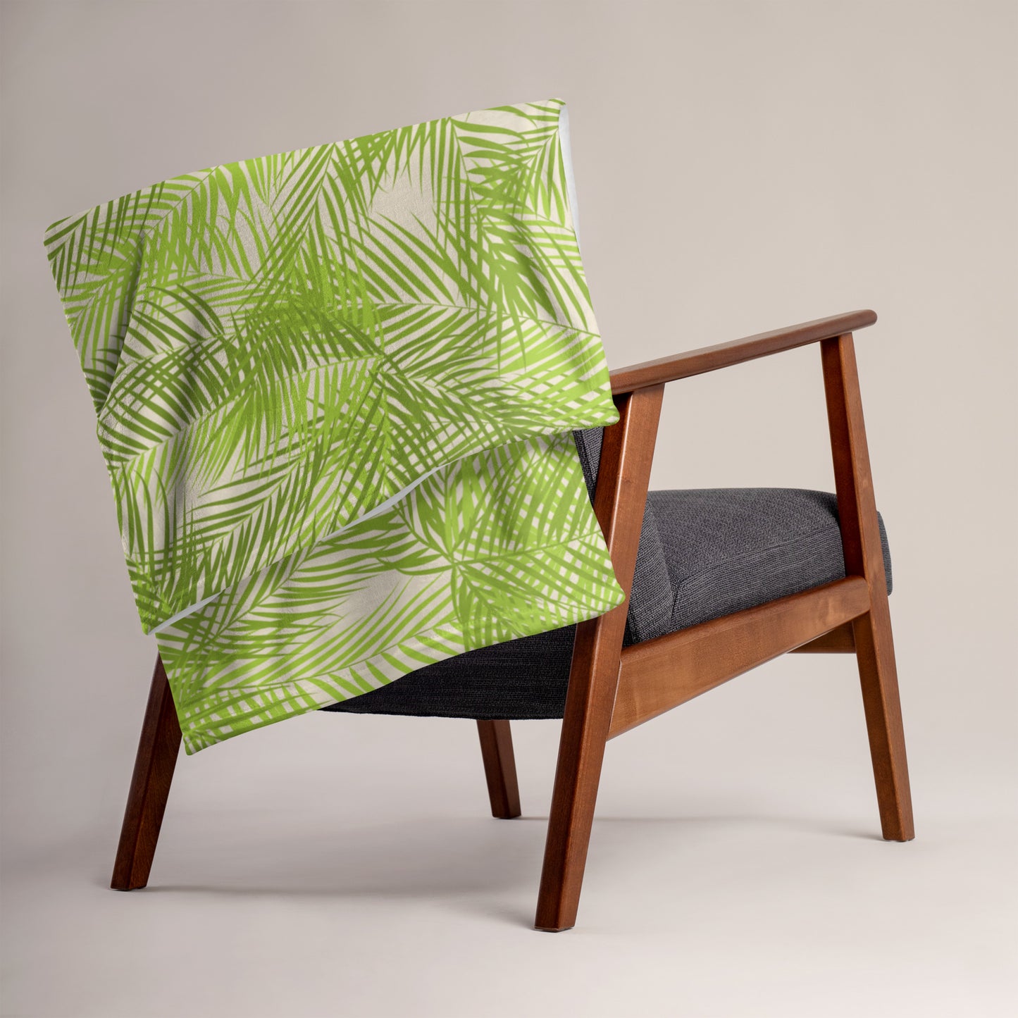 Frond Memories Lime Throw Blanket