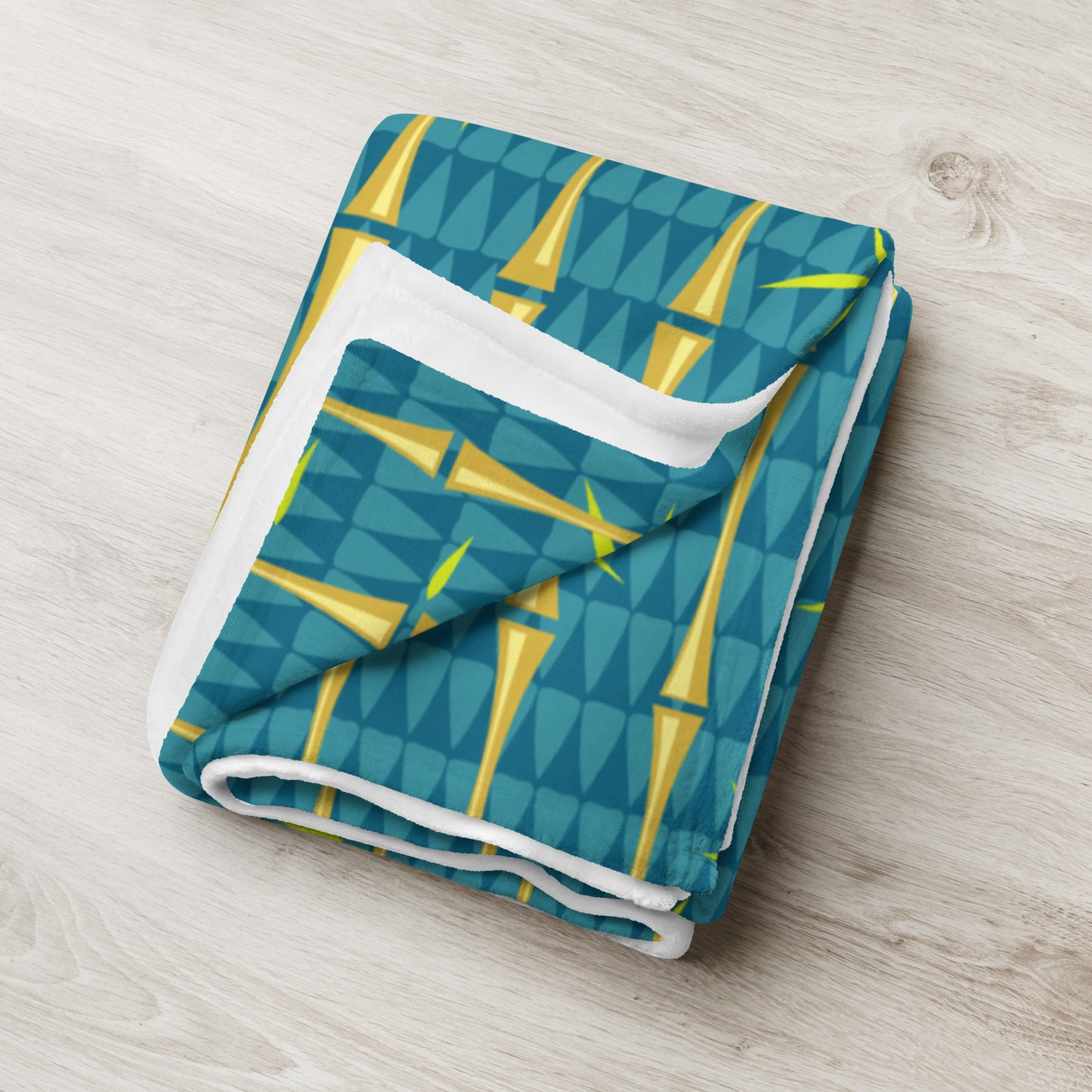 Bamboo Moderne Ocean Fade Throw Blanket