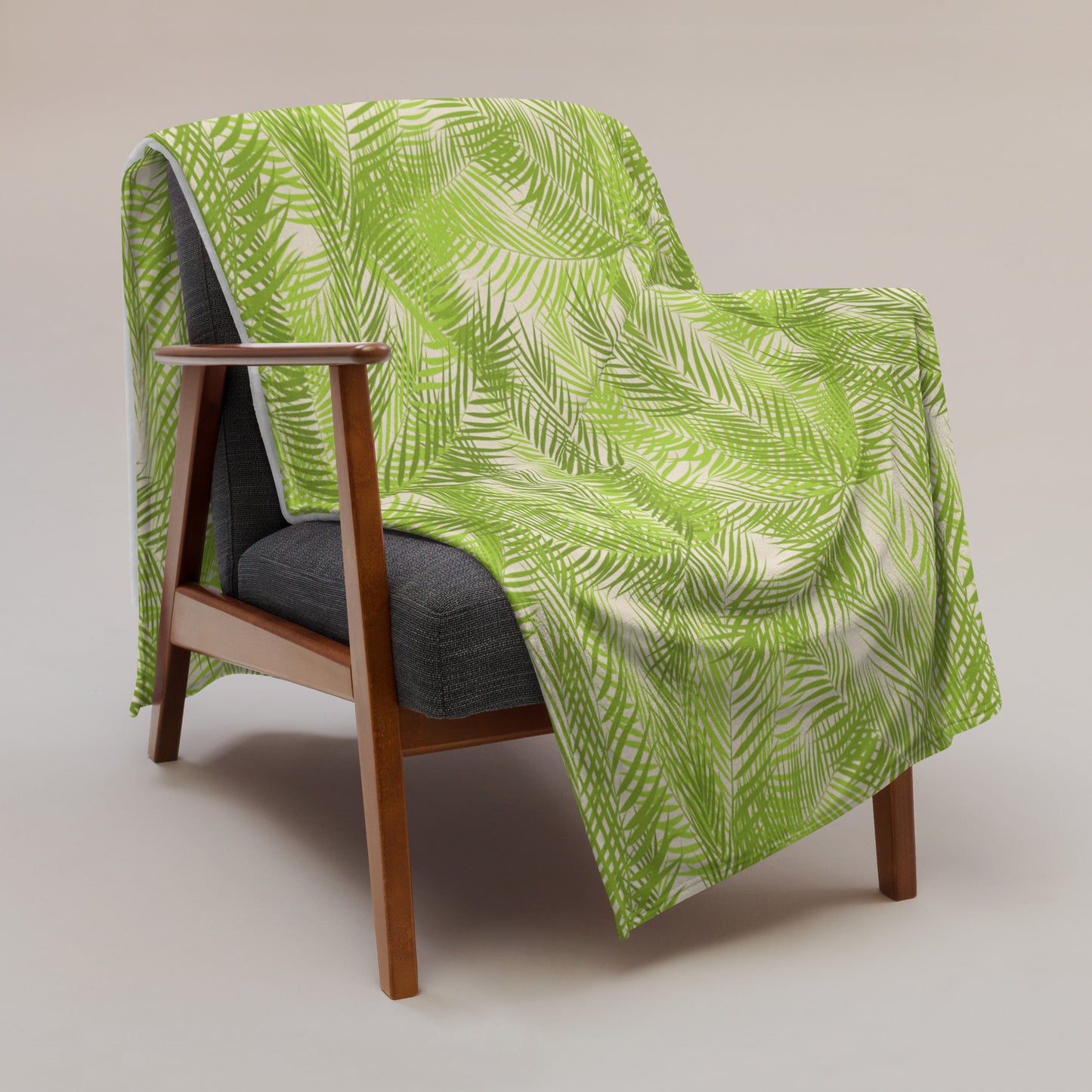 Frond Memories Lime Throw Blanket