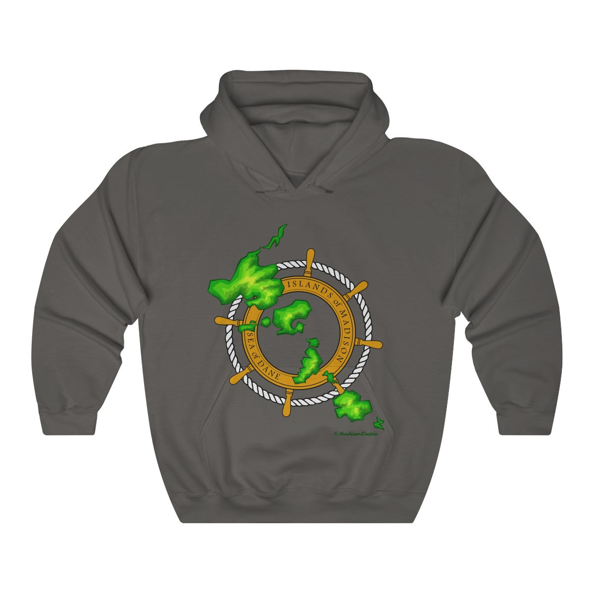 Island Wheel Unisex Heavy Blend™ Hooded Sweatshirt - The Mad Tropic