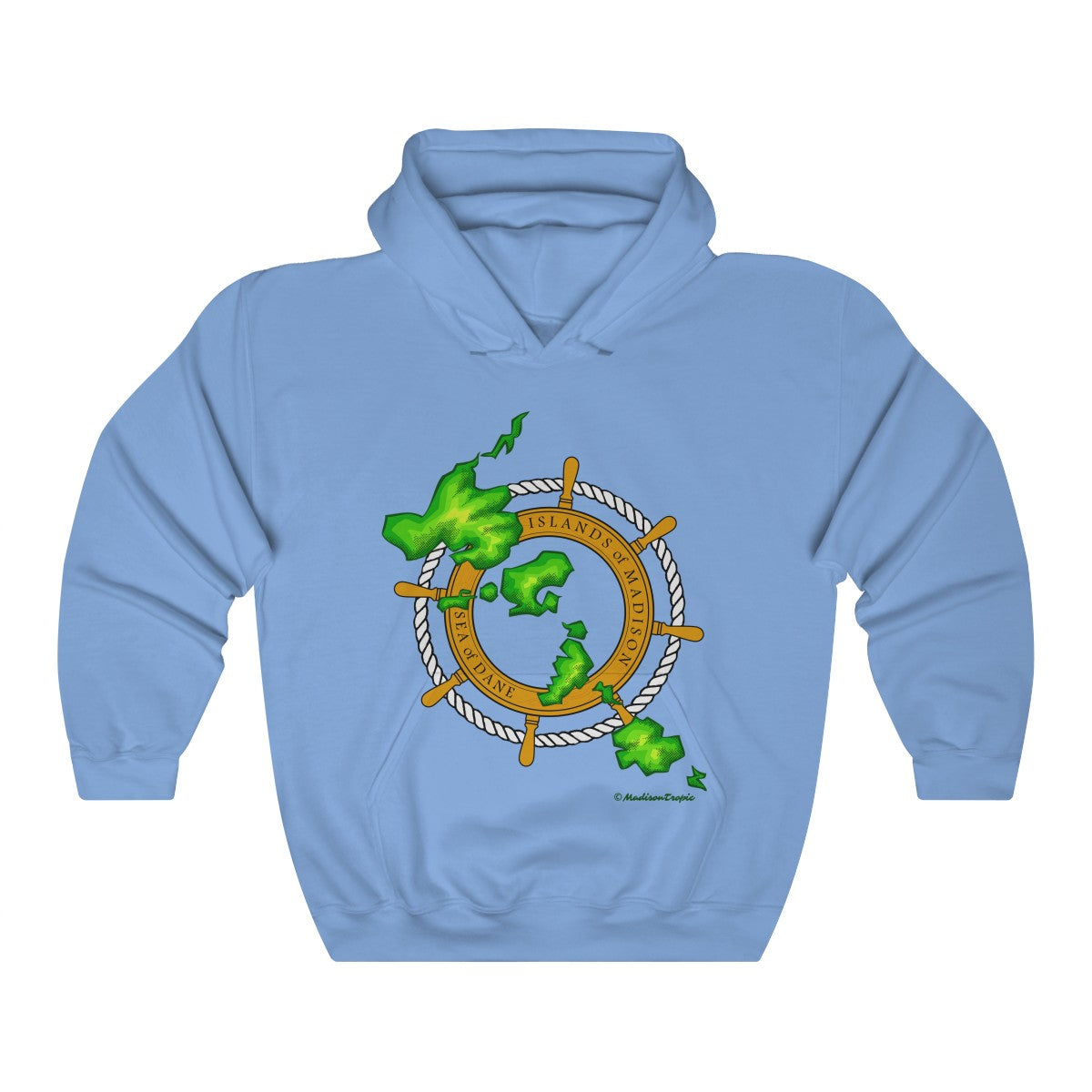 Island Wheel Unisex Heavy Blend™ Hooded Sweatshirt - The Mad Tropic