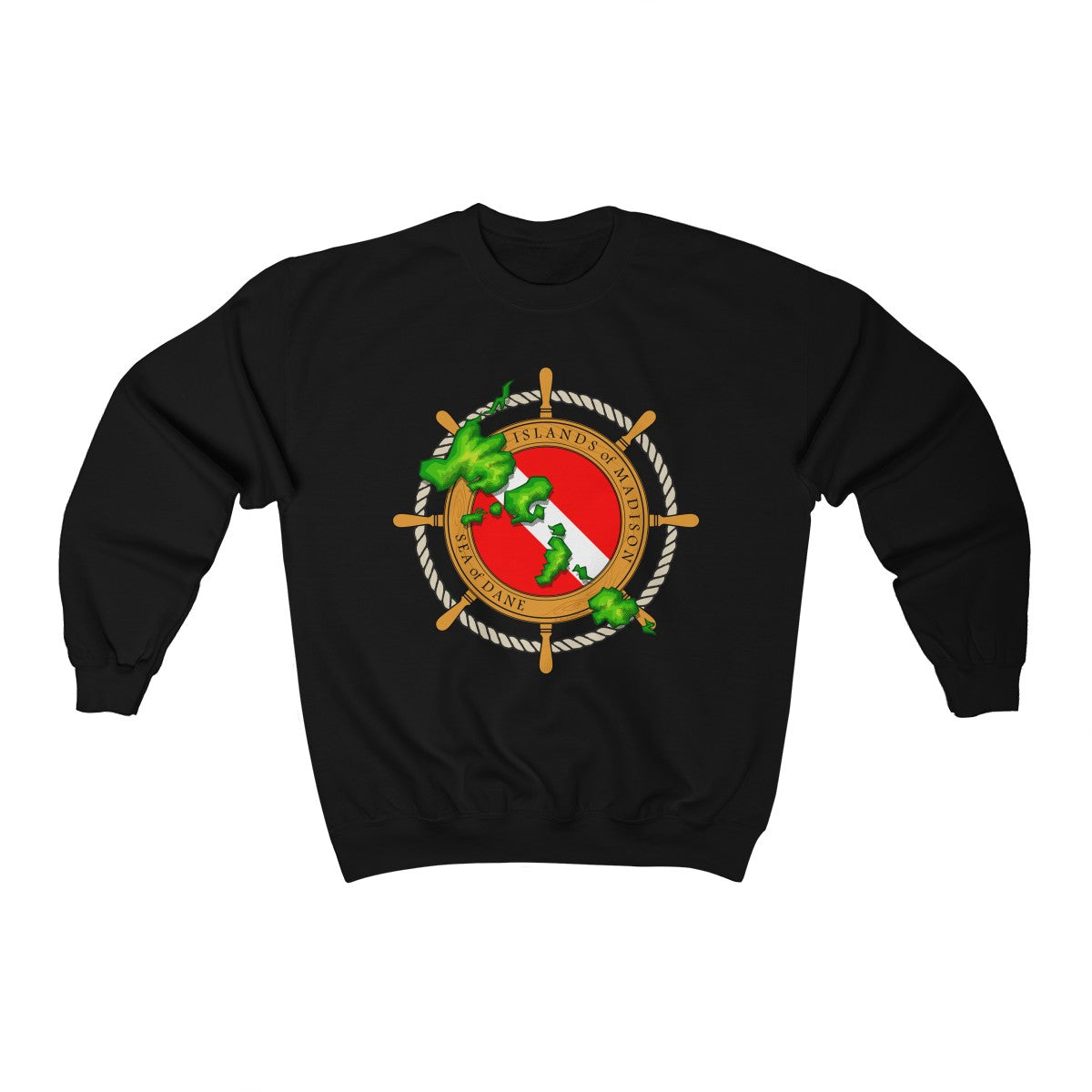 MadisonTropic Diver Unisex Heavy Blend™ Crewneck Sweatshirt - The Mad Tropic