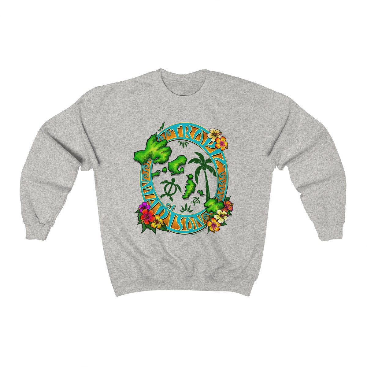 Tropic of Madison Unisex Heavy Blend™ Crewneck Sweatshirt - The Mad Tropic