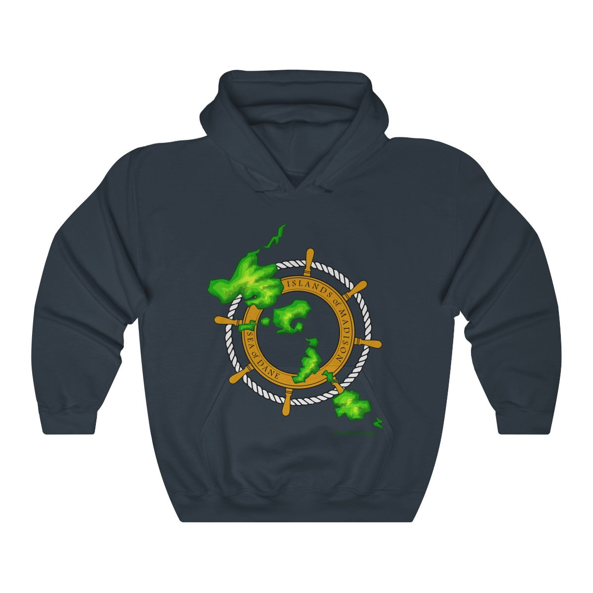 Island Wheel Unisex Heavy Blend™ Hooded Sweatshirt - The Mad Tropic