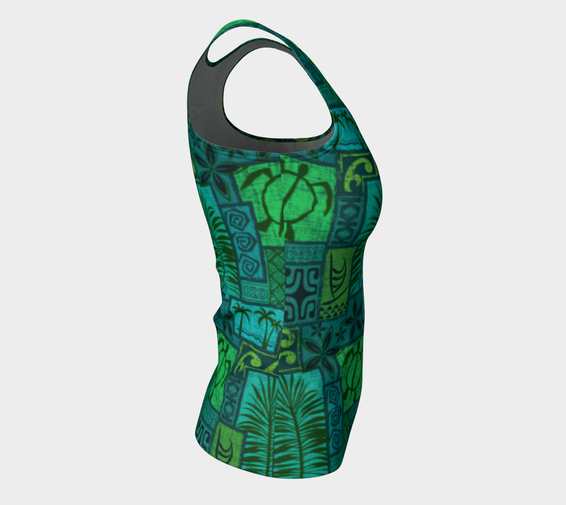 Moku Malihini Fitted Tank Top Long - The Mad Tropic