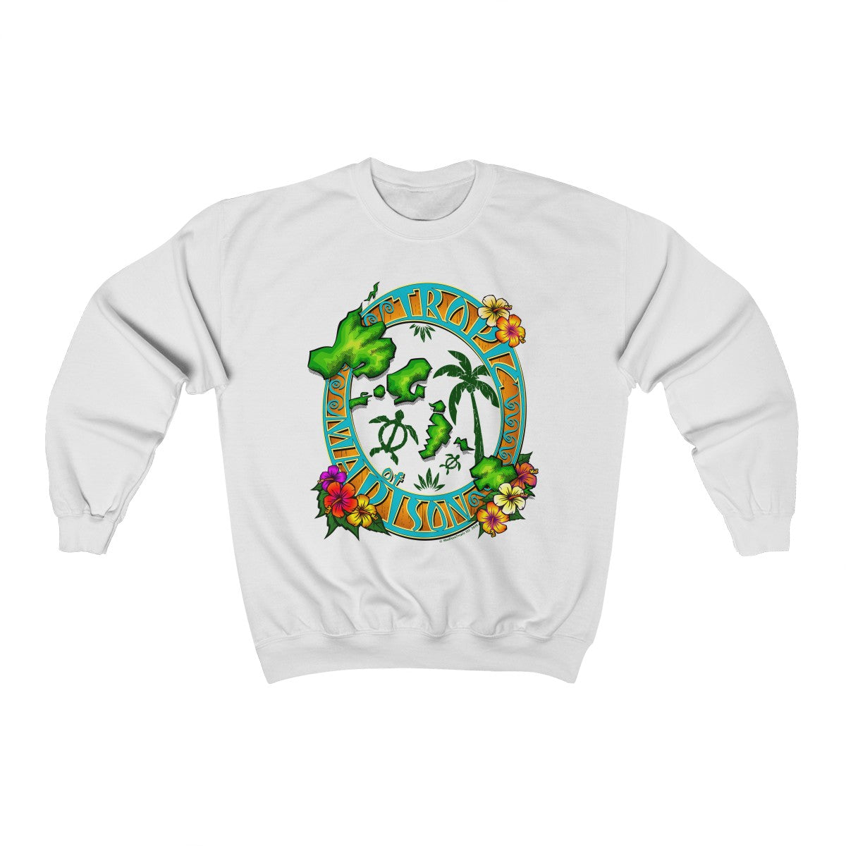Tropic of Madison Unisex Heavy Blend™ Crewneck Sweatshirt - The Mad Tropic