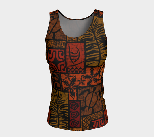 Moku Malihini Black Tank Long - The Mad Tropic