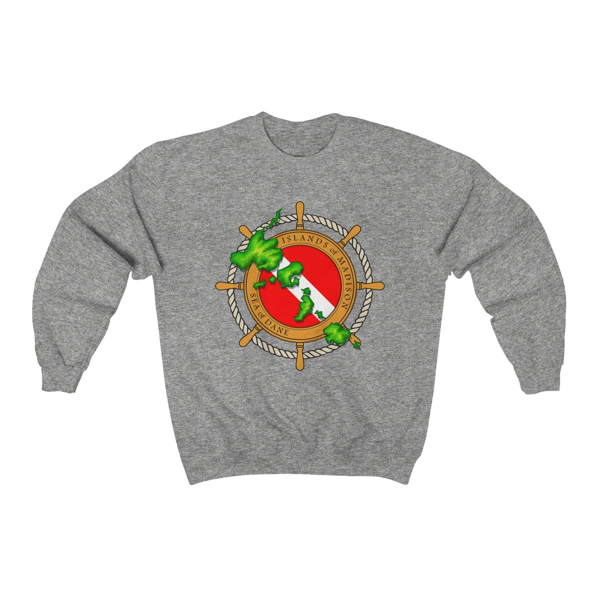 MadisonTropic Diver Unisex Heavy Blend™ Crewneck Sweatshirt - The Mad Tropic
