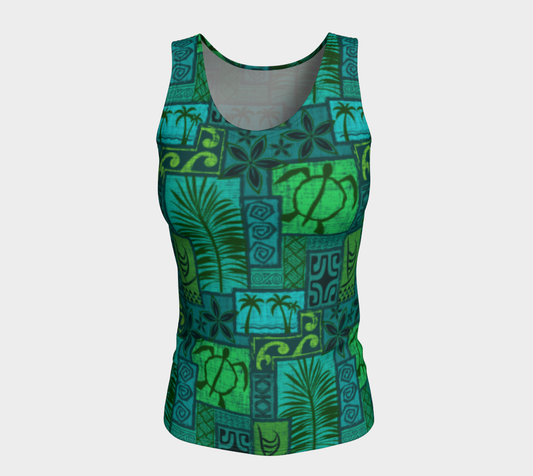 Moku Malihini Fitted Tank Top Long - The Mad Tropic