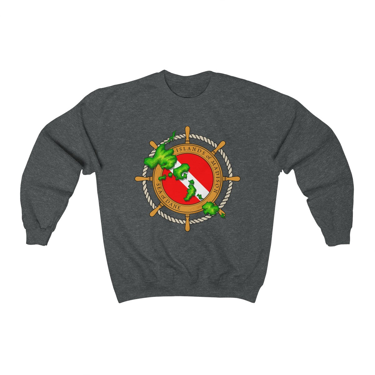 MadisonTropic Diver Unisex Heavy Blend™ Crewneck Sweatshirt - The Mad Tropic
