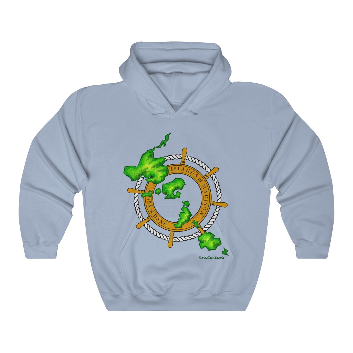Island Wheel Unisex Heavy Blend™ Hooded Sweatshirt - The Mad Tropic