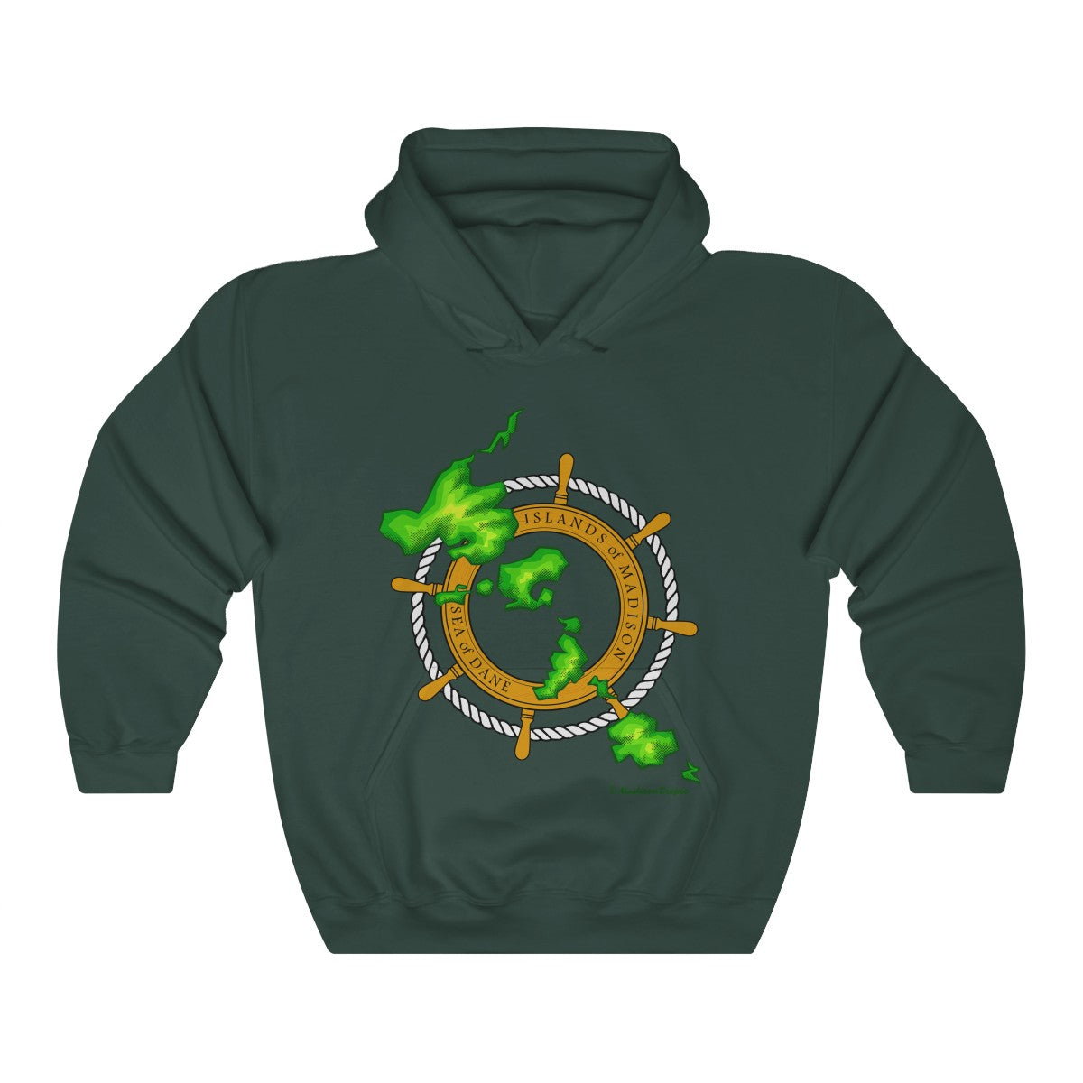 Island Wheel Unisex Heavy Blend™ Hooded Sweatshirt - The Mad Tropic