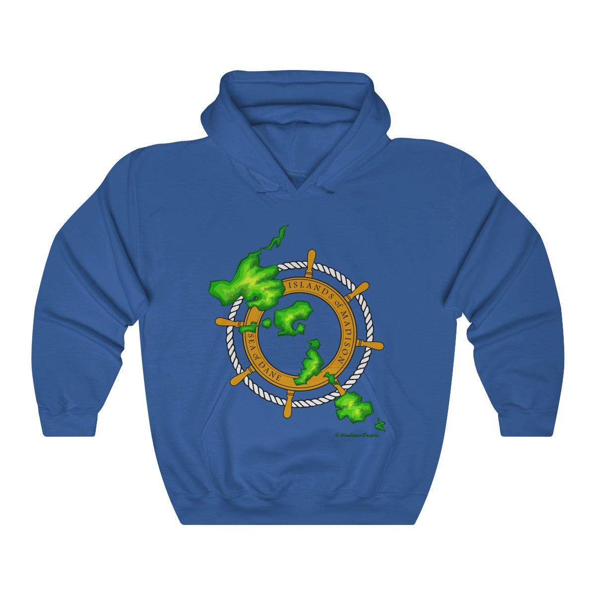 Island Wheel Unisex Heavy Blend™ Hooded Sweatshirt - The Mad Tropic