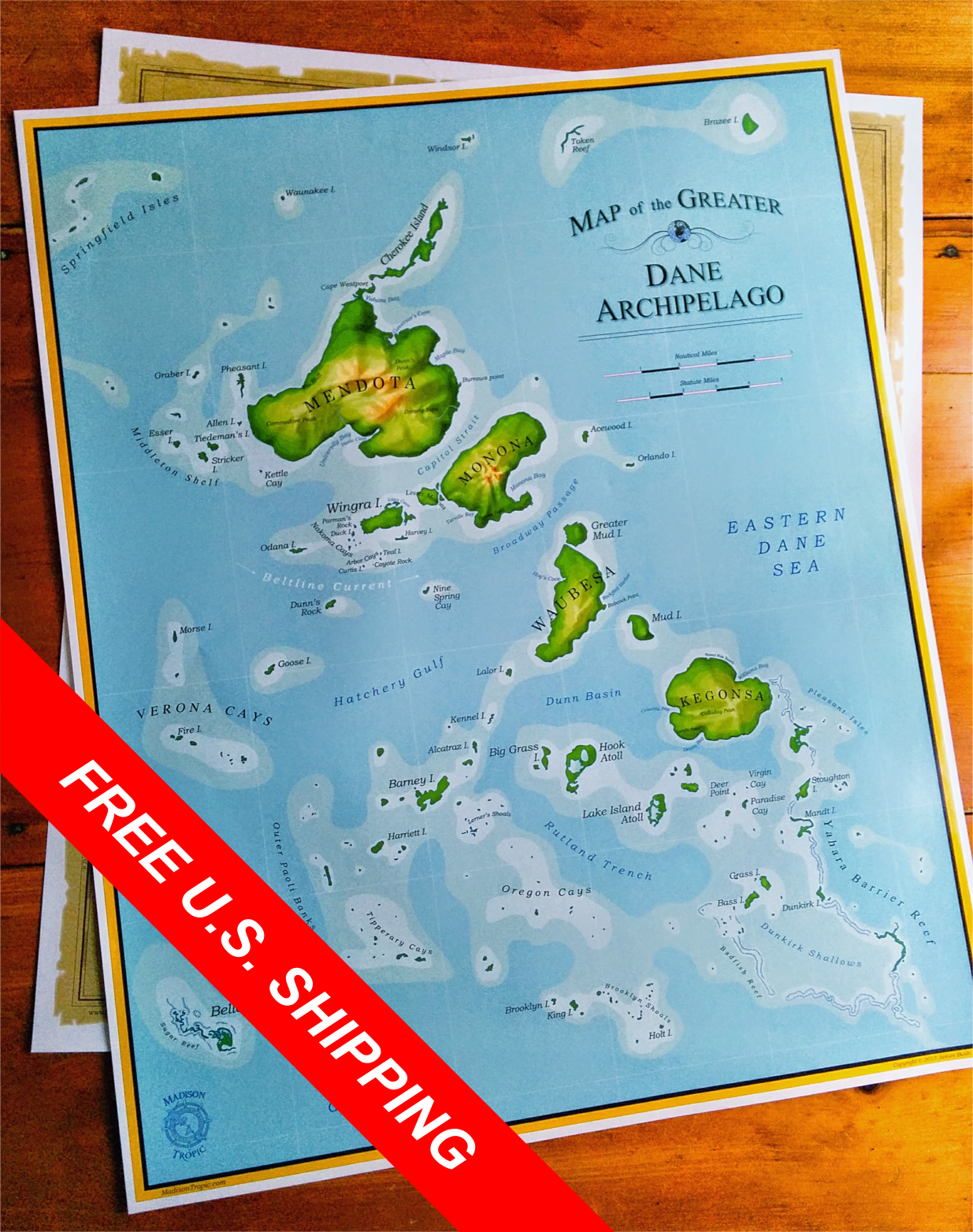 Map of the Dane Archipelago - The Mad Tropic