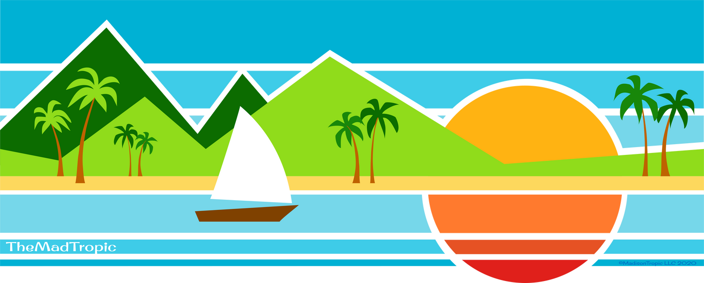 Tropic Sundown Short-Sleeve T-Shirt - The Mad Tropic