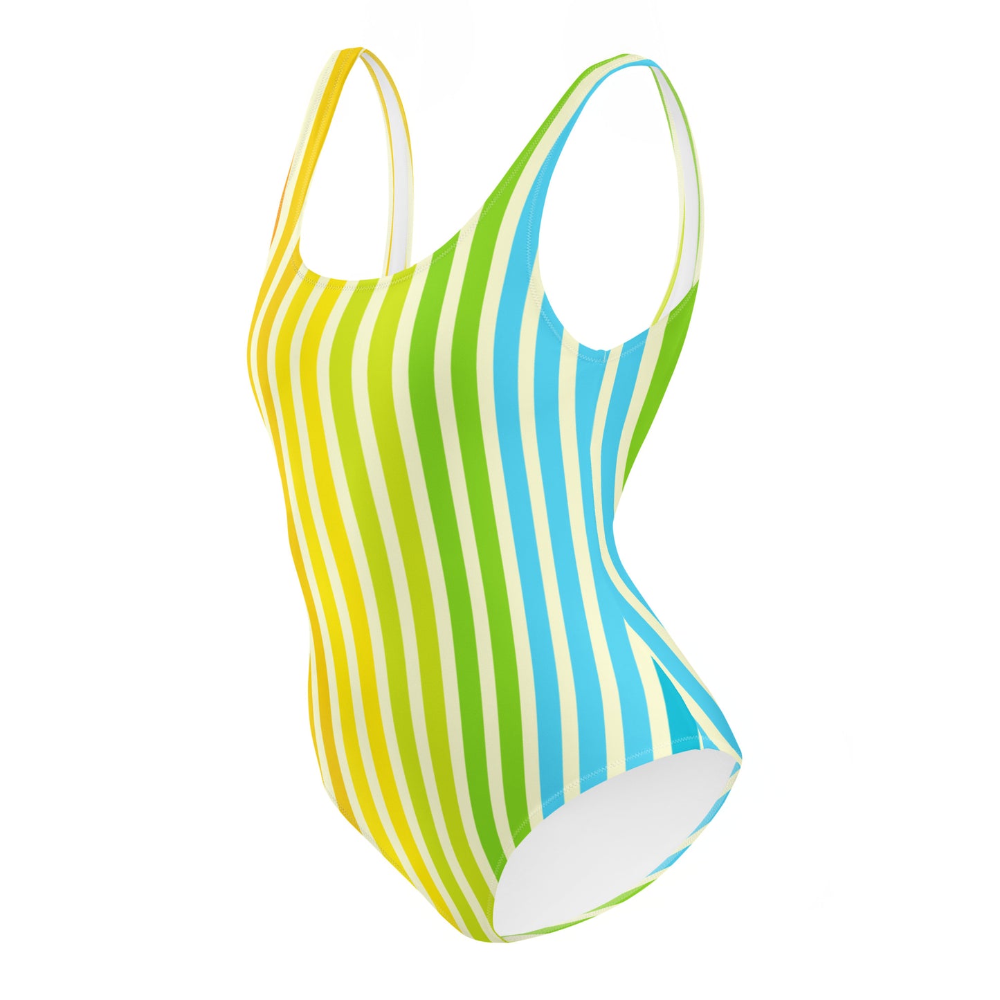 Tropic Stripe Vertical One-Piece Swimsuit